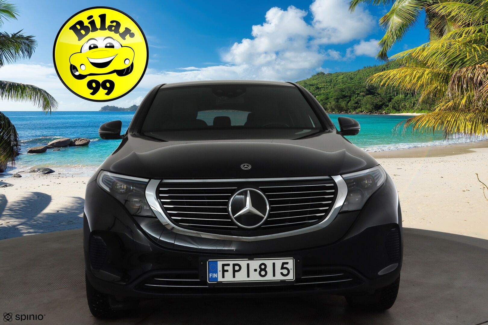 Mercedes-Benz EQC 2022 400 Electric Art * Distronic+ / HUD / 360° / Midline / Muistipenkit / Koukku / Lasikattoluukku / Keyless / Nahat / Widescreen / Navi * - Kahdet renkaat aluvanteilla / Merkkihuollettu