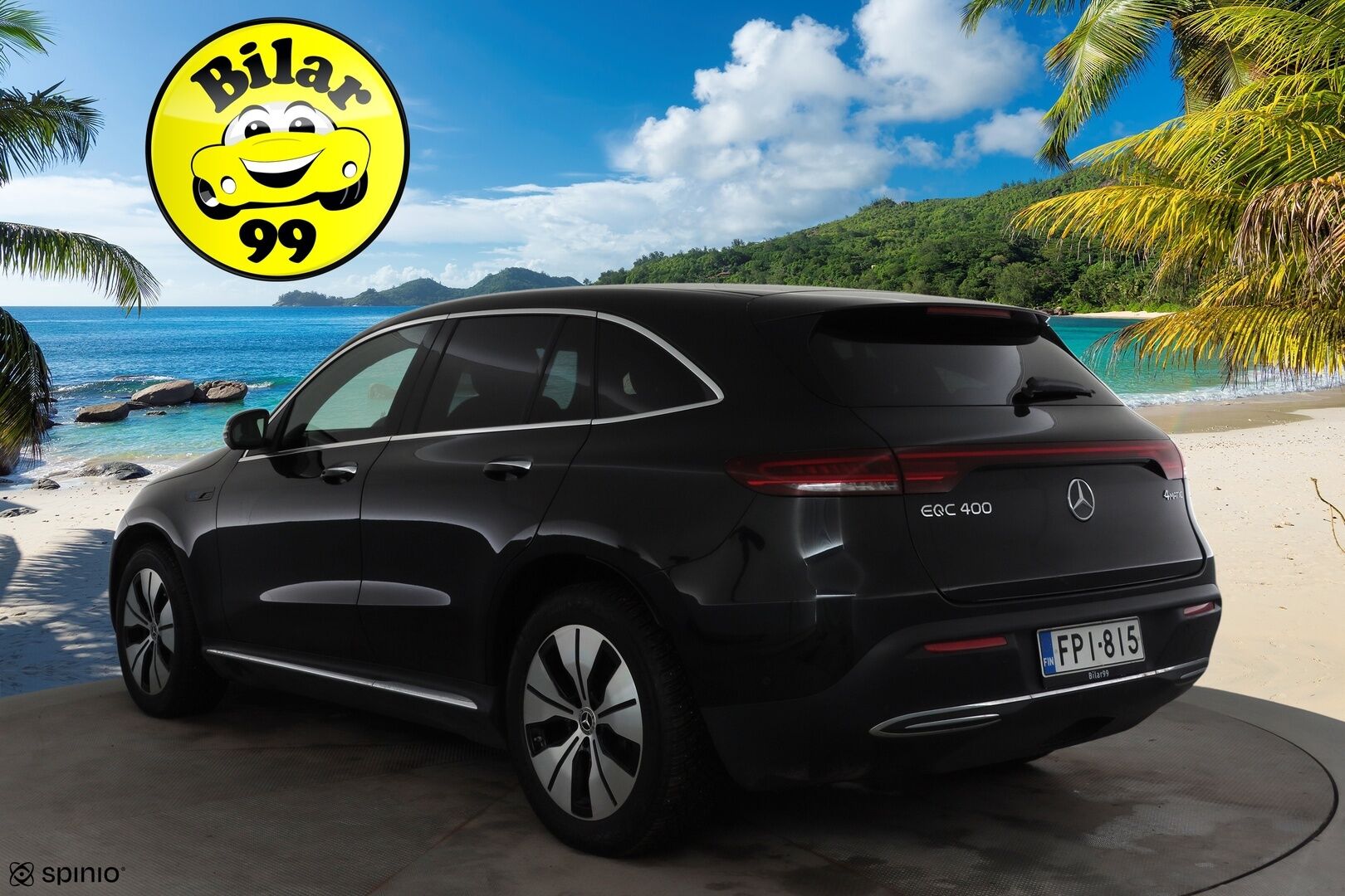 Mercedes-Benz EQC 2022 400 Electric Art * Distronic+ / HUD / 360° / Midline / Muistipenkit / Koukku / Lasikattoluukku / Keyless / Nahat / Widescreen / Navi * - Kahdet renkaat aluvanteilla / Merkkihuollettu