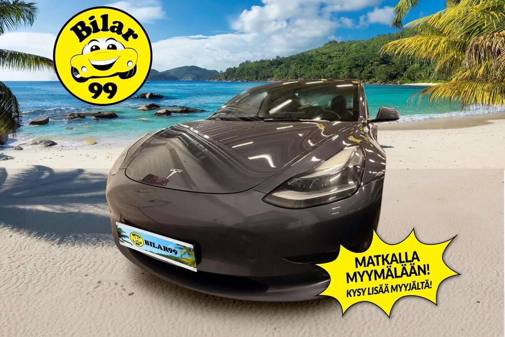 Tesla Model 3 2022 Standard Range Plus * ILP / AMD Ryzen / Matrix LED / Premium audio / Nahkasisusta / 2x renkaat&vanteet * - HULLUT AVAJAISHULINAT KORKOTARJOUS 3,29 %