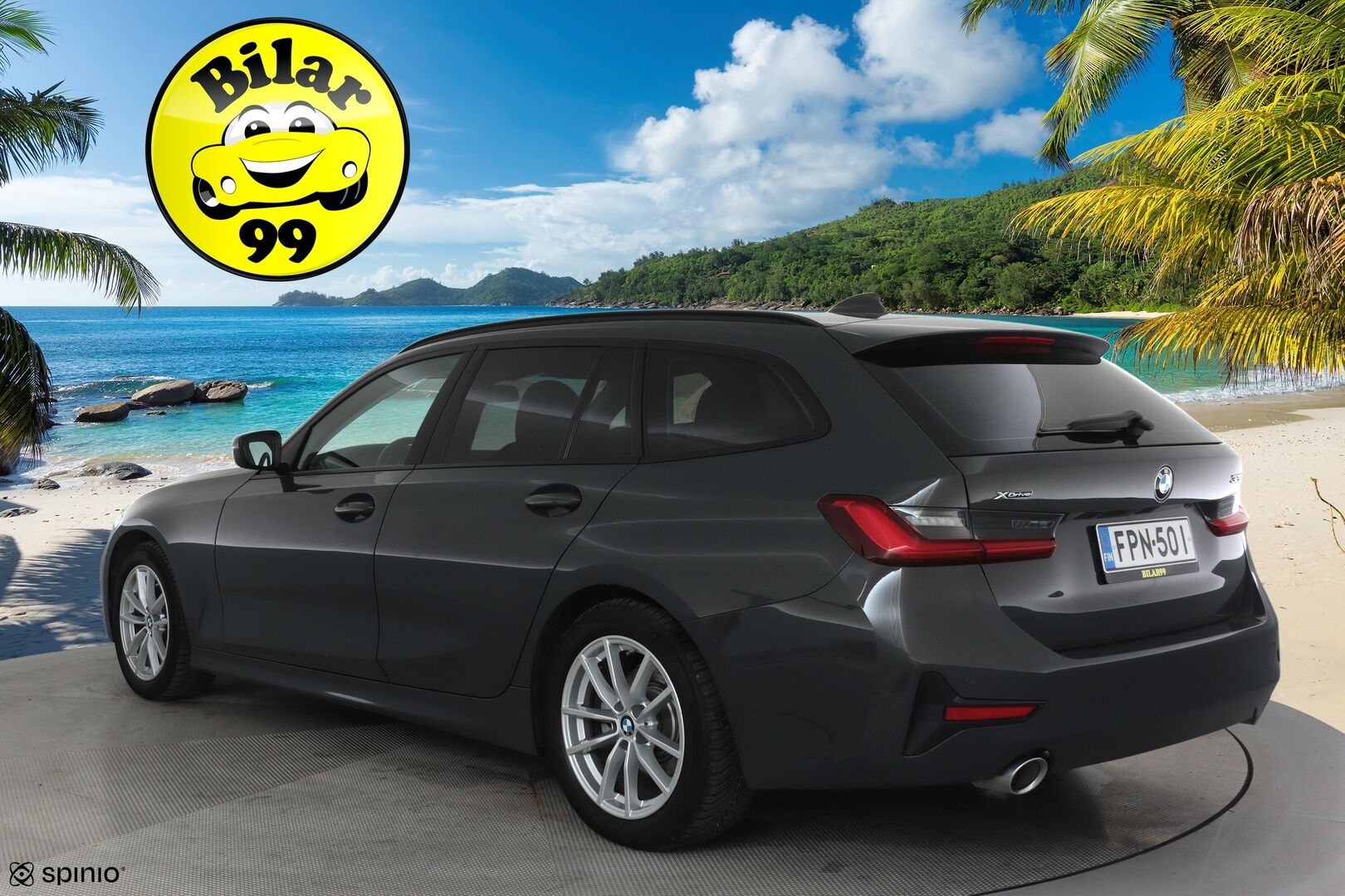 BMW 320 2020 G21 xDrive Business Sport MHEV *Vakkari / Webasto / Koukku / Hifit / LED / Puolinahat / Digimittaristo / Ratin lämmitin / Display Key - 3,99 % KORKOTARJOUS TÄHÄN AUTOON 31.8. ASTI! - 1.Om Suomi-auto / Merkkihuollettu ja viimeisin huolto 06/25 / Kahdet renkaat aluvanteilla 