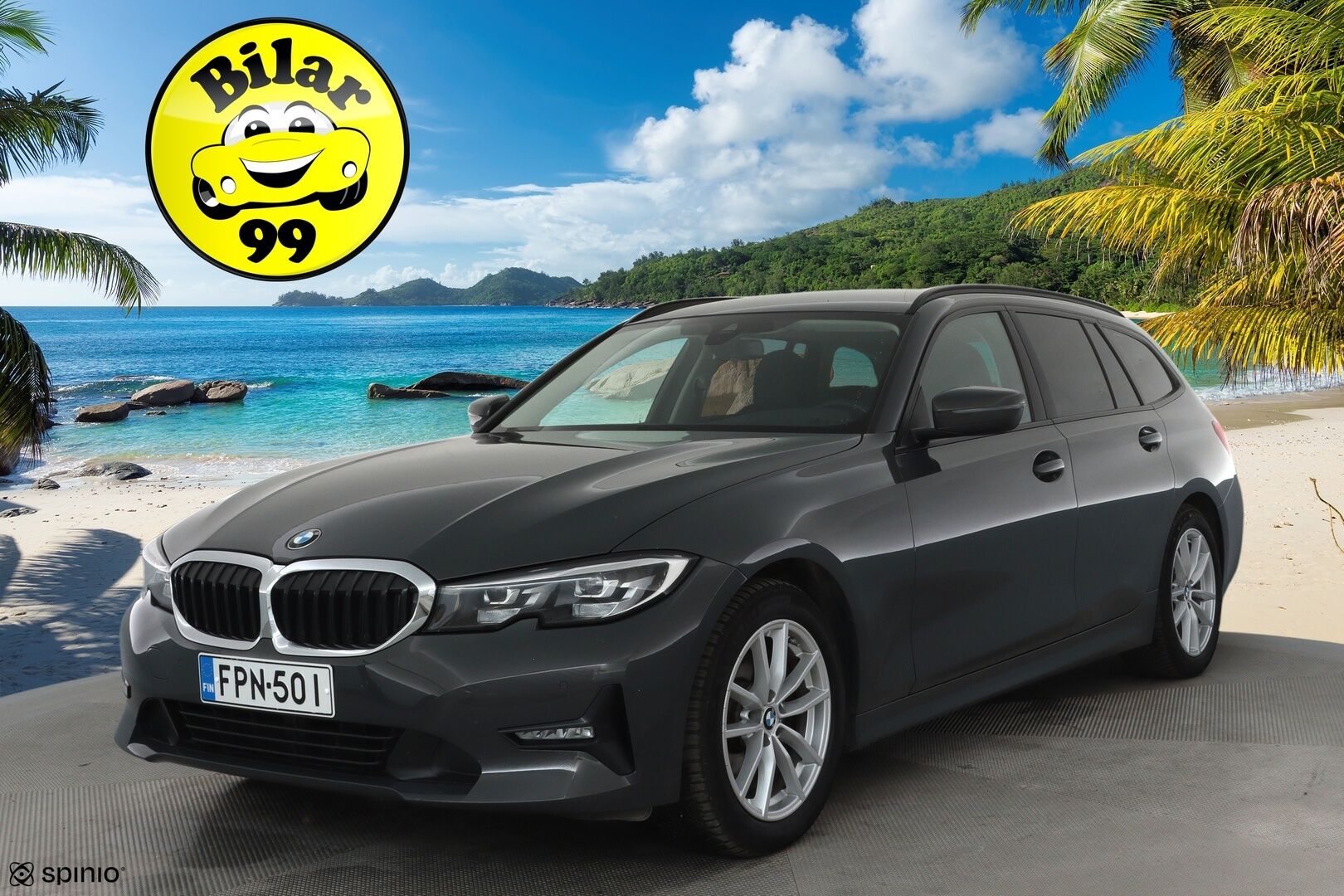 BMW 320 2020 G21 xDrive Business Sport MHEV *Vakkari / Webasto / Koukku / Hifit / LED / Puolinahat / Digimittaristo / Ratin lämmitin / Display Key - 3,99 % KORKOTARJOUS TÄHÄN AUTOON 31.8. ASTI! - 1.Om Suomi-auto / Merkkihuollettu ja viimeisin huolto 06/25 / Kahdet renkaat aluvanteilla 