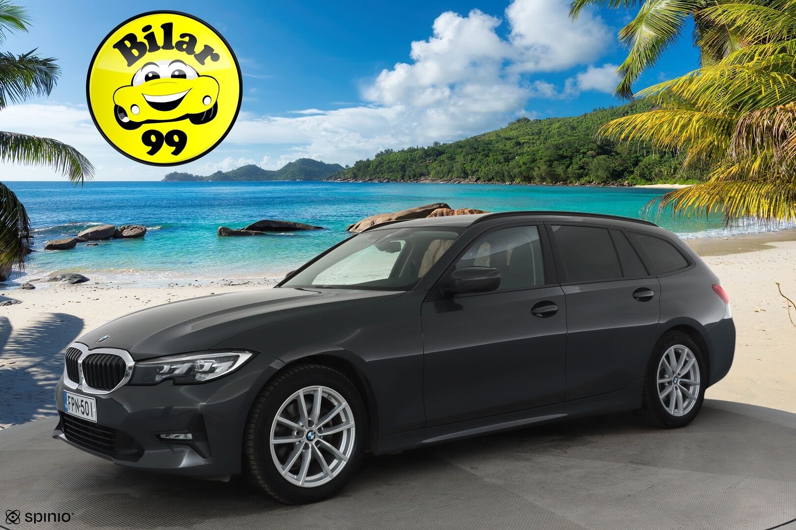 BMW 320 2020 G21 xDrive Business Sport MHEV *Vakkari / Webasto / Koukku / Hifit / LED / Puolinahat / Digimittaristo / Ratinlämmitin / Display Key - KATSO KAMPANJAHINTA! / 1.Om Suomi-auto / Merkkihuollettu ja viimeisin huolto 06/25 / Kahdet renkaat aluvanteilla 
