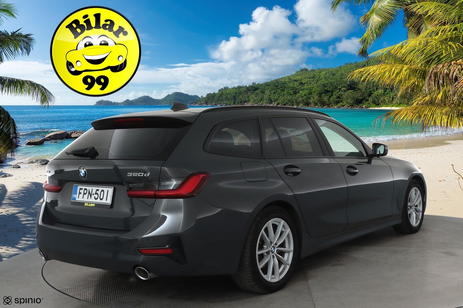 BMW 320 2020 G21 xDrive Business Sport MHEV *Vakkari / Webasto / Koukku / Hifit / LED / Puolinahat / Digimittaristo / Ratin lämmitin / Display Key - 3,99 % KORKOTARJOUS TÄHÄN AUTOON 31.8. ASTI! - 1.Om Suomi-auto / Merkkihuollettu ja viimeisin huolto 06/25 / Kahdet renkaat aluvanteilla 