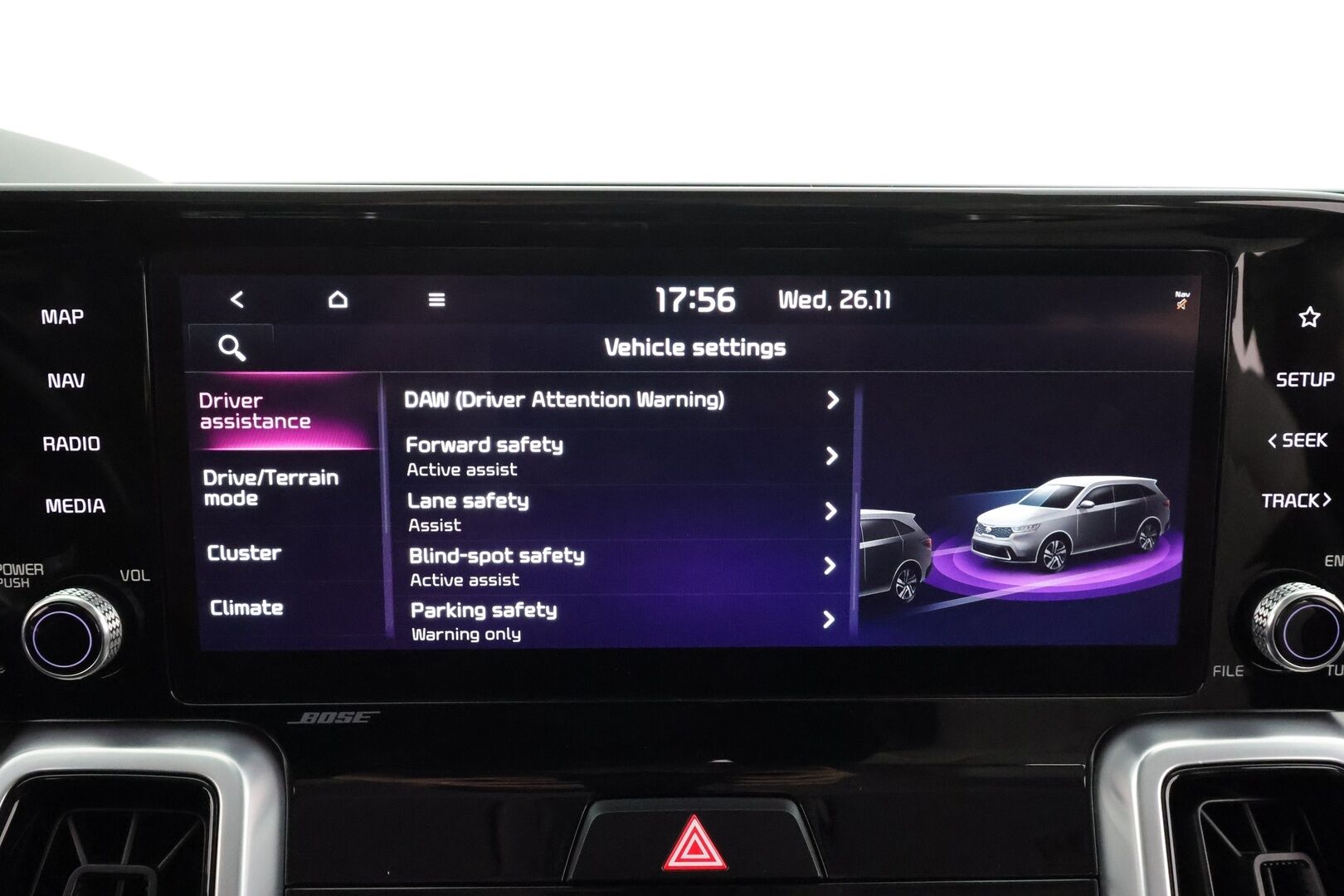 Kia Sorento 2021 2,2 CRDi AWD Business Premium DCT AT 7P * ACC / 360° / Bose / LED / Navi / Sähköpenkit / Koukku / Digimittaristo * - Suomi-auto / Kahdet renkaat aluvanteilla / Merkkihuollettu