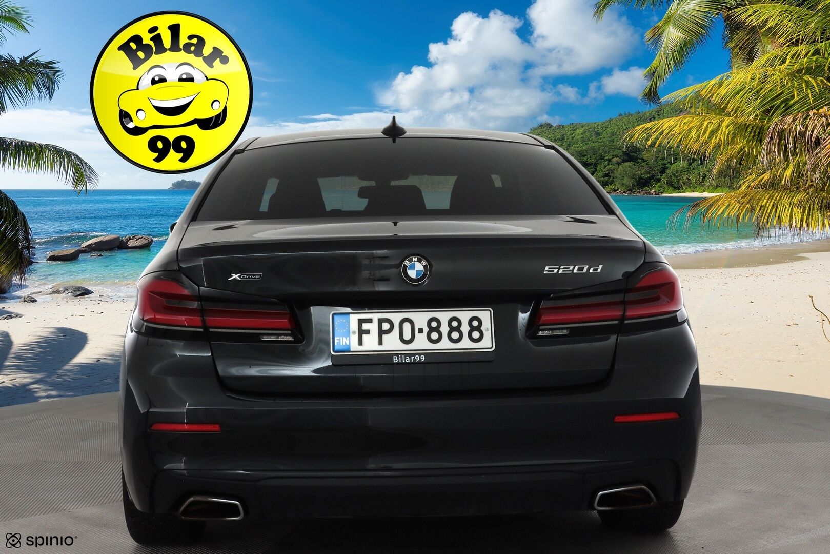 BMW 520 2021 G30 LCI Sedan 520d A xDrive MHEV *1-om. Suomi-auto / Vakkari / Prof.Navi / LED / Apple&Android / Kahdet renkaat aluvanteilla *