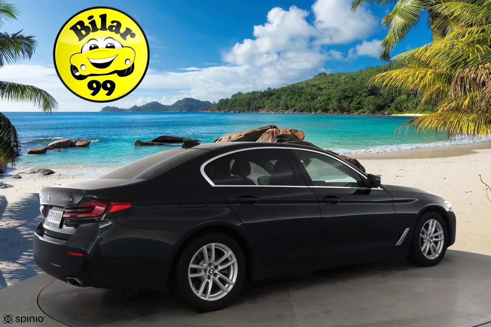 BMW 520 2021 G30 LCI Sedan 520d A xDrive MHEV *1-om. Suomi-auto / Vakkari / Prof.Navi / LED / Apple&Android / Kahdet renkaat aluvanteilla *