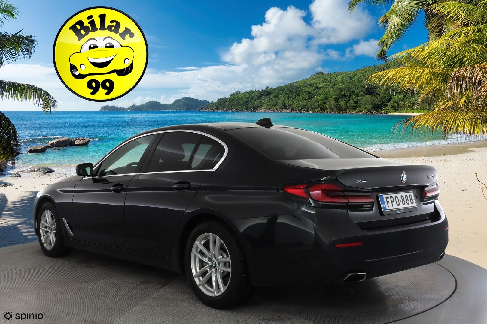 BMW 520 2021 G30 LCI Sedan 520d A xDrive MHEV *1-om. Suomi-auto / Vakkari / Prof.Navi / LED / Apple&Android / Kahdet renkaat aluvanteilla *