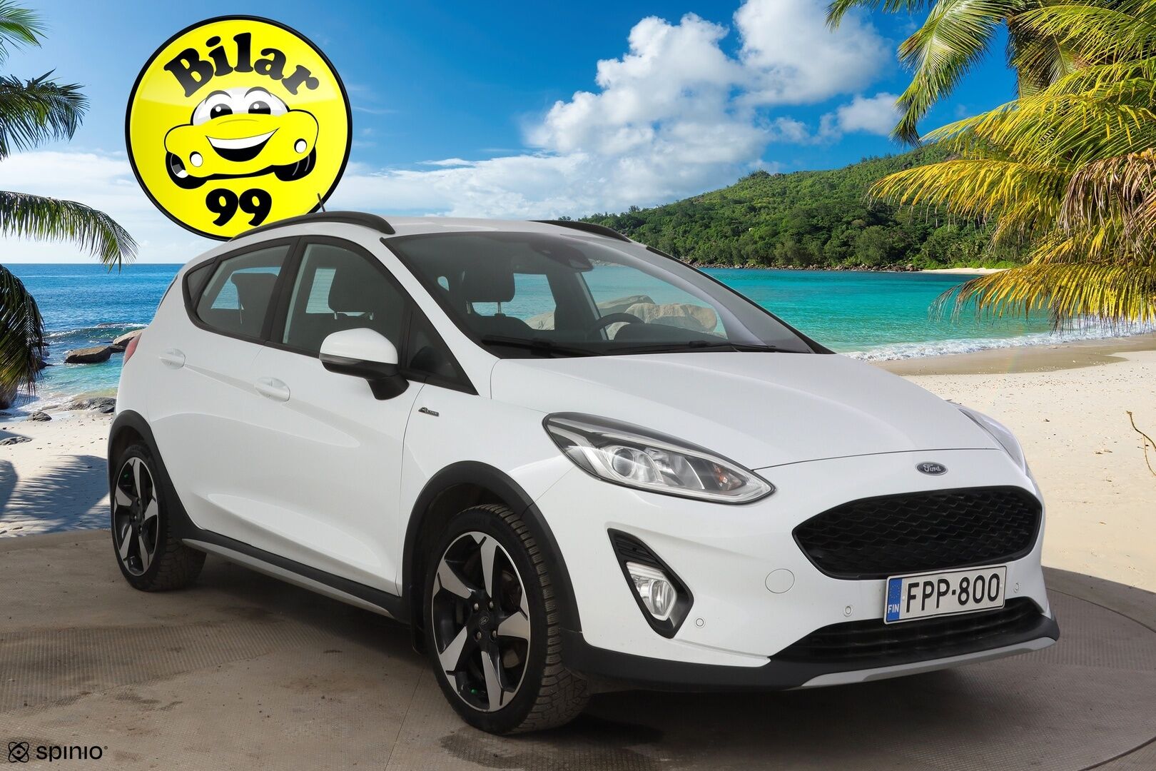 Ford Fiesta 2021 1,0 EcoBoost Hybrid (mHEV) 125hv M6 Active 5-ovinen * Ohjauspyörän lämmitin / Apple&Android / P-tutkat * - 1 Omisteinen Suomi-auto / 2x Renkaat