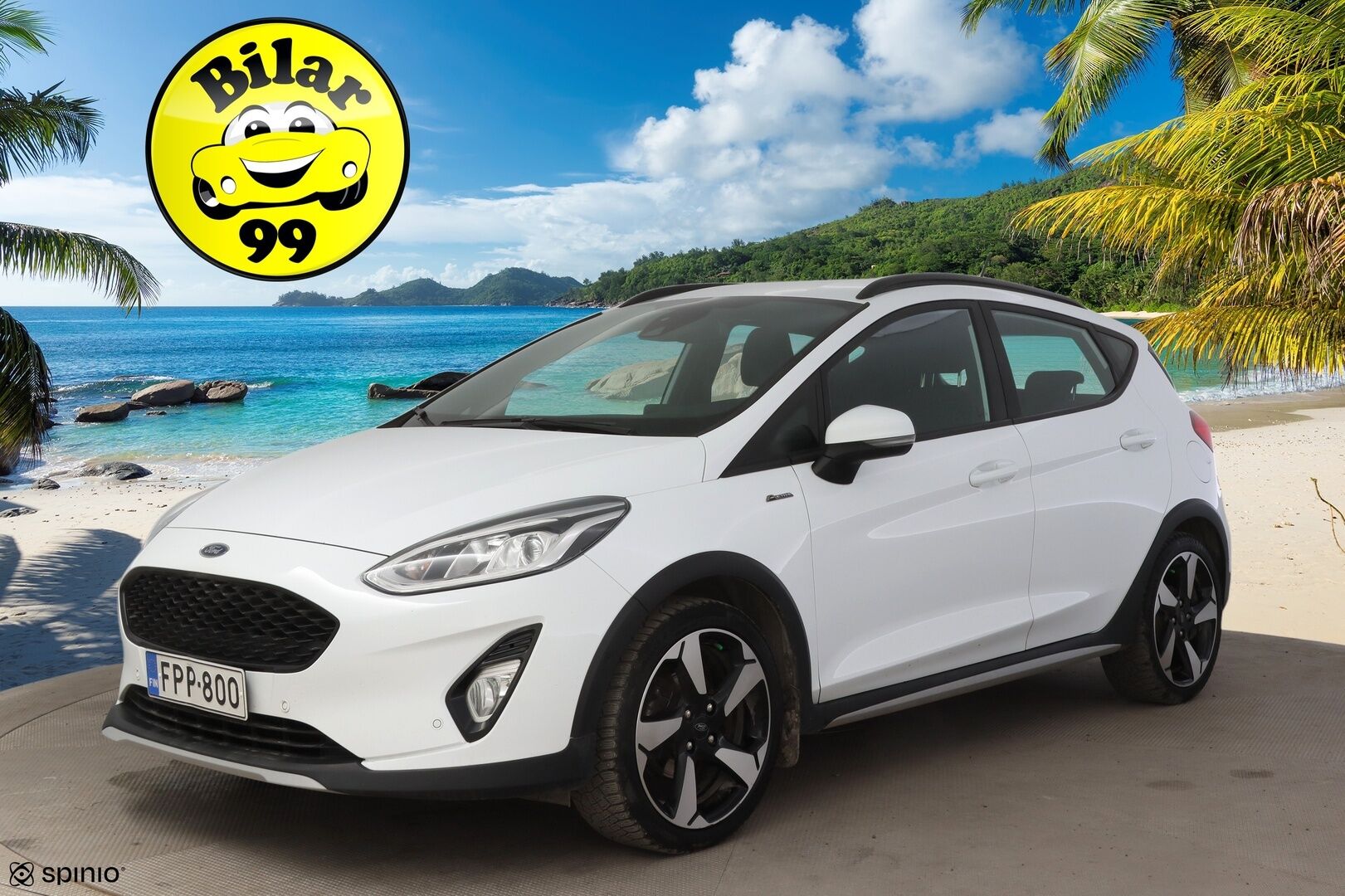 Ford Fiesta 2021 1,0 EcoBoost Hybrid (mHEV) 125hv M6 Active 5-ovinen * Ohjauspyörän lämmitin / Apple&Android / P-tutkat * - 1 Omisteinen Suomi-auto / 2x Renkaat