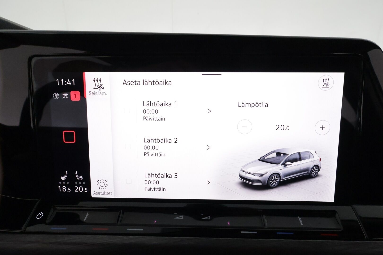 Volkswagen Golf 2021 First Edition Style 1,5 eTSI 110kW (MHEV) DSG *ACC / Matrix-LED / Hierova Sportistuin Muistilla / Webasto* - Suomi-auto / Kahdet renkaat alumiinivanteilla / Style-Line