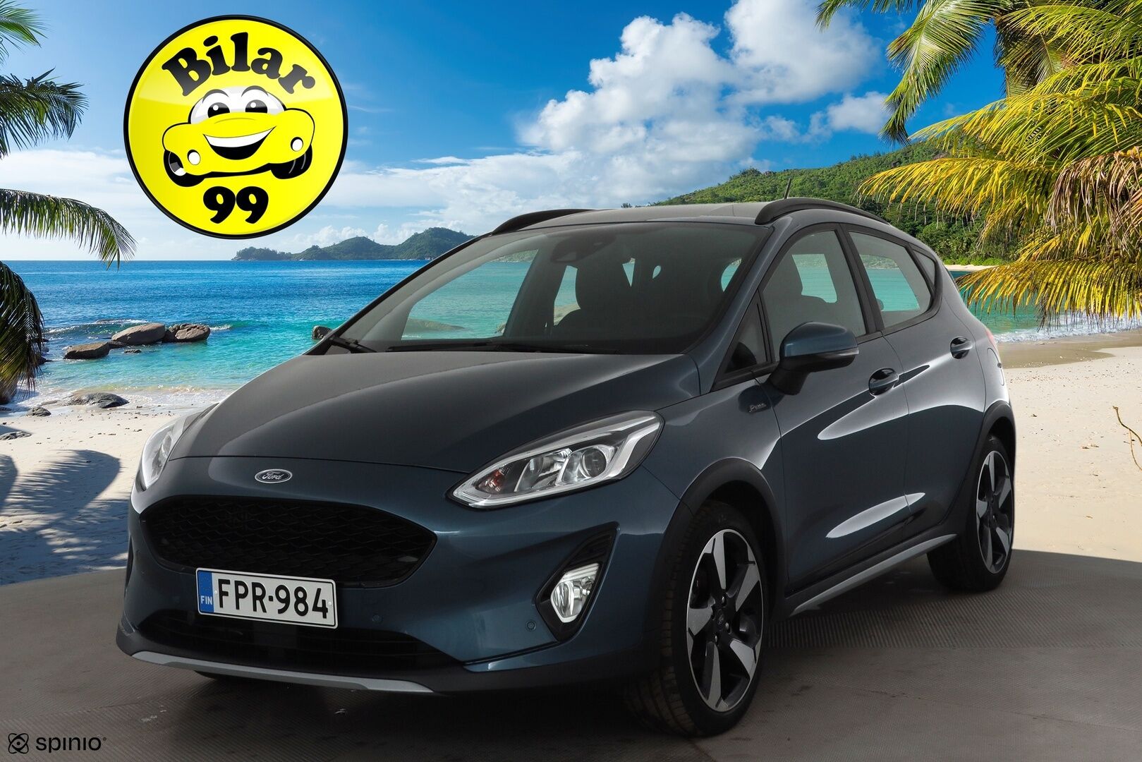 Ford Fiesta 2021 1,0 EcoBoost 125hv A7 Active *Lohko / Sisätilanlämmitin / ACC / LED / P.Kamera / Kaistavahti* - 1-om Suomi-auto / Kahdet renkaat 