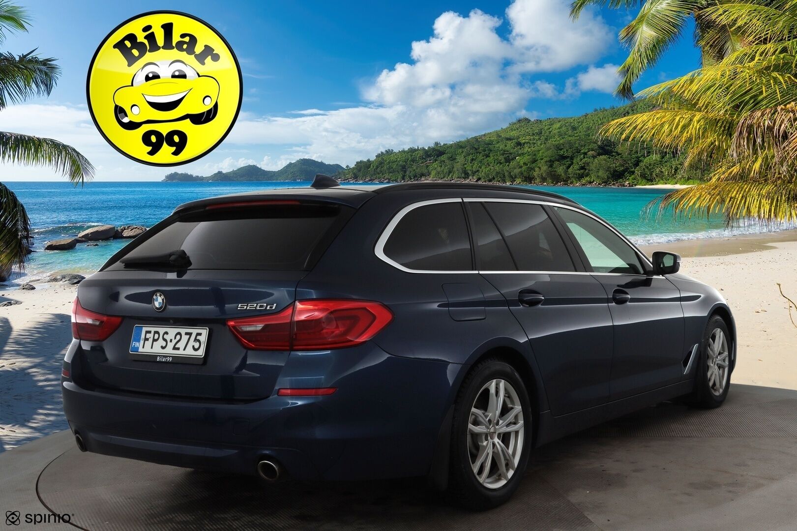 BMW 520 2018 G31 Touring 520d A Business * Webasto / Koukku / LED / Sportnahat / P.kamera / Navi / Kaistavahti / Vakkari * - Kahdet renkaat / Merkkihuollot