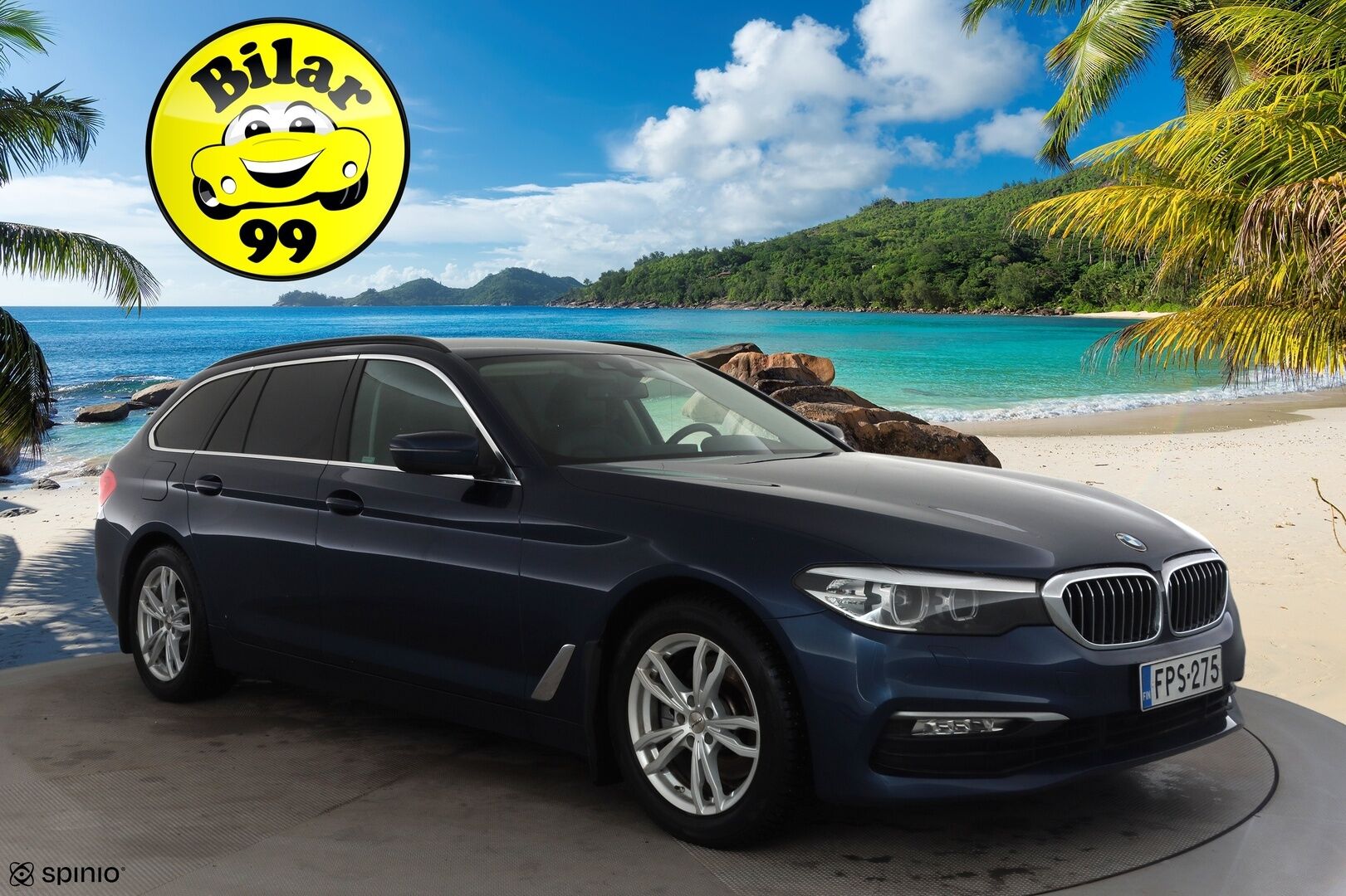 BMW 520 2017 G31 Touring 520d A Business * Webasto / Koukku / LED / Sportnahat / P.kamera / Navi / Kaistavahti / Vakkari * - Kahdet renkaat / Merkkihuollot