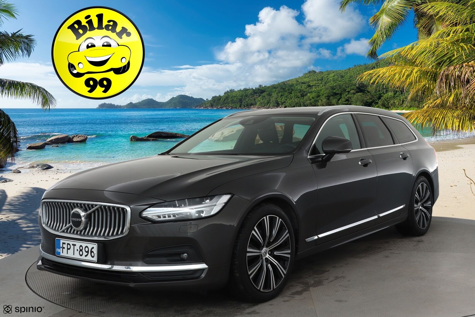 Volvo V90 2021 D3 Business Inscription Edition **Webasto / ACC / Full-LED / P.Kamera / Sportnahat Muistilla / Navi / Kaistavahti** - 1.Om Suomi-auto / Kahdet Renkaat / Merkkihuollettu / Jakopää juuri vaihdettu! *