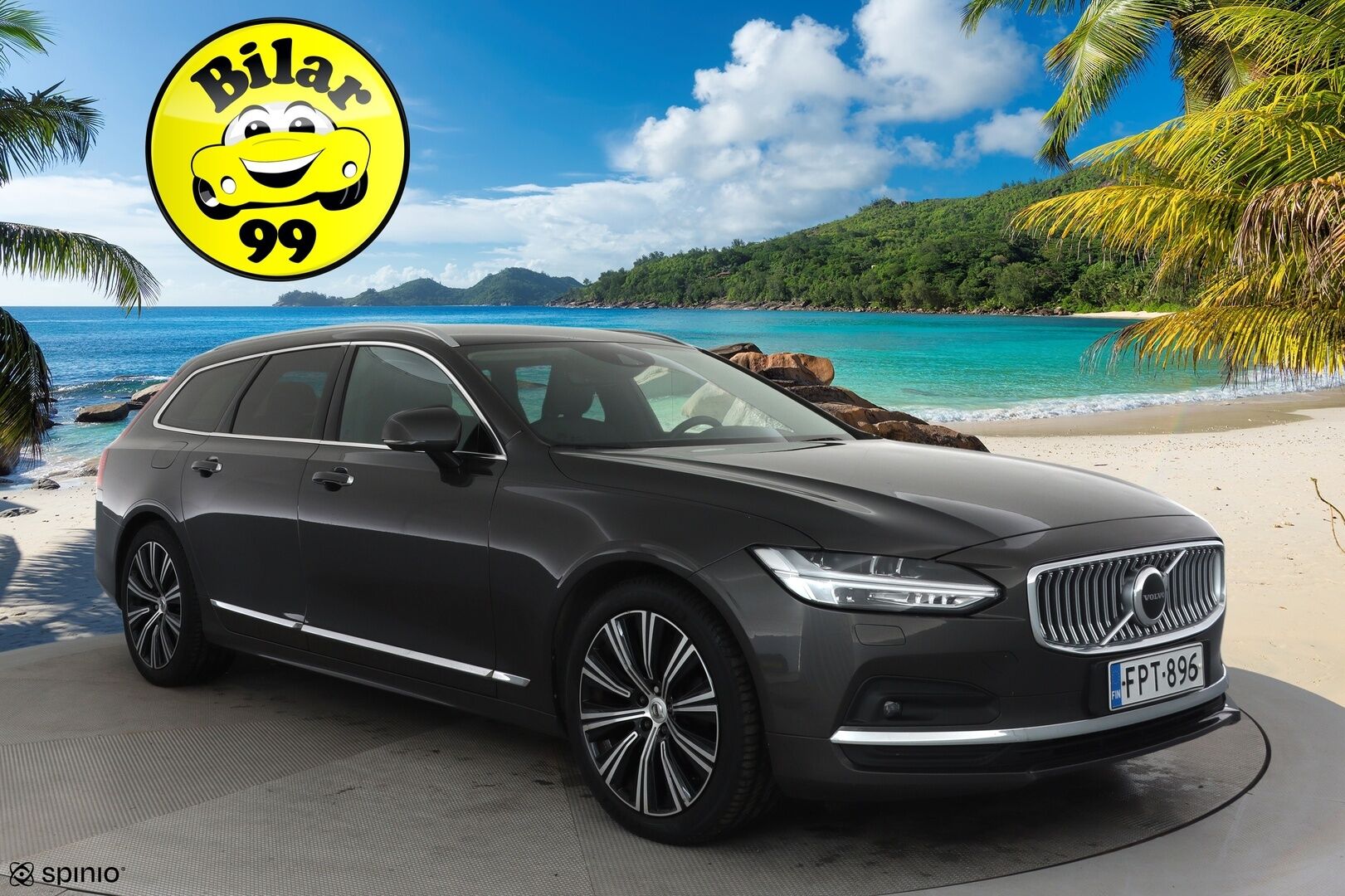 Volvo V90 2021 D3 Business Inscription Edition **Webasto / ACC / Full-LED / P.Kamera / Sportnahat Muistilla / Navi / Kaistavahti** - 1.Om Suomi-auto / Kahdet Renkaat / Merkkihuollettu / Jakopää juuri vaihdettu! *