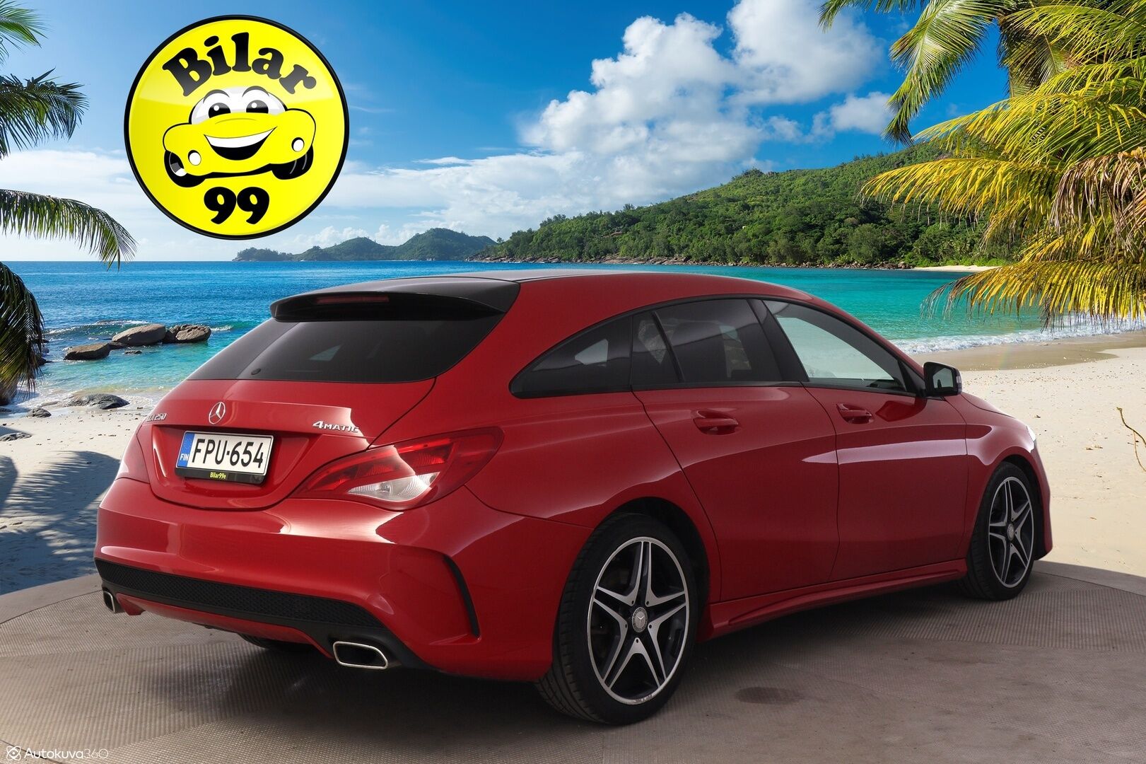 Mercedes-Benz CLA 2015 250 4MATIC A Shooting Brake AMG *Harman&Kardon / Ambient Light / Kattoluukku / Nahka-Alcantara / Bluetooth / Navi / Lohkolämmitin* - Upea huippuvarusteltu neliveto AMG Mersu kaksilla hyvillä renkailla!