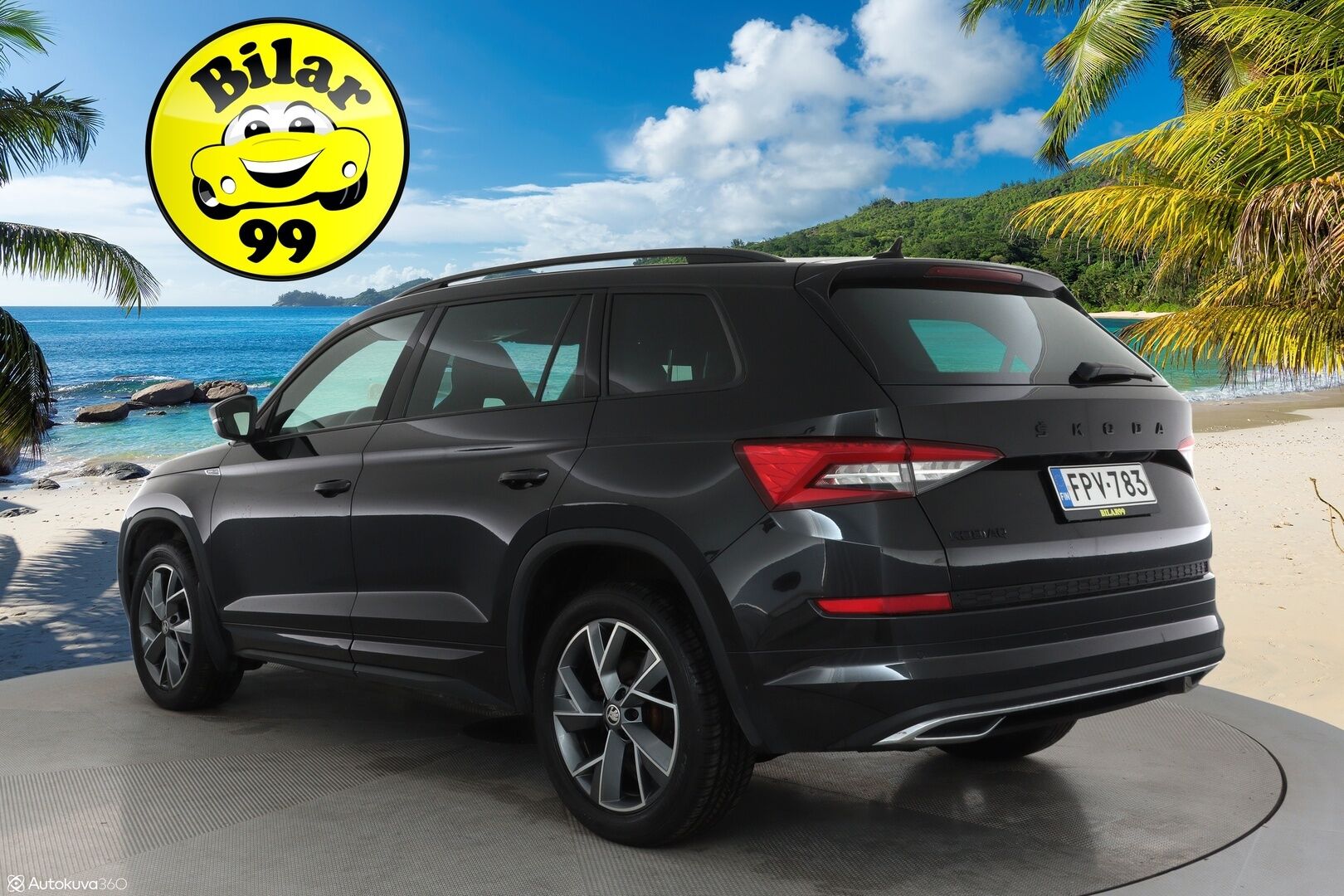 Skoda Kodiaq 2021 2,0 TDI 150 SportLine DSG ** Webasto / Koukku / Adapt.Vakkari / 360° Kamera / LED-valot / Canton / Muistipenkki ** - Suomi-auto / Kahdet Renkaat