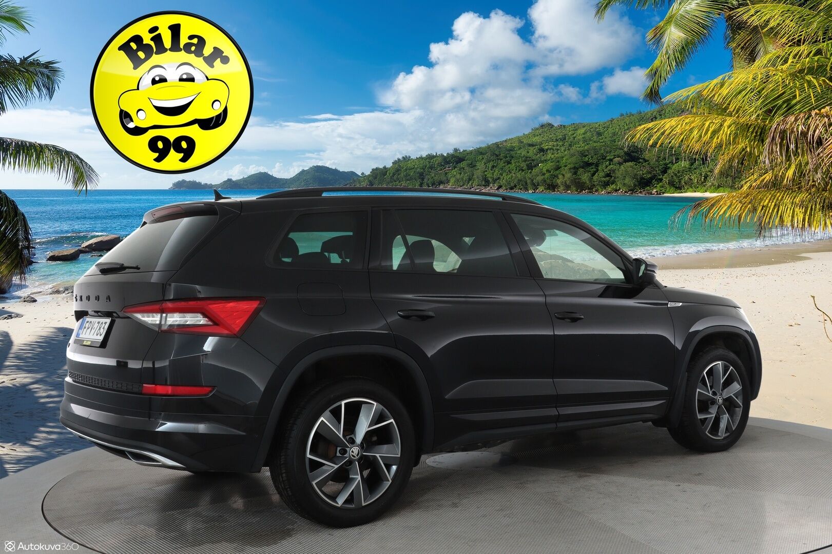 Skoda Kodiaq 2021 2,0 TDI 150 SportLine DSG ** Webasto / Koukku / Adapt.Vakkari / 360° Kamera / LED-valot / Canton / Muistipenkki ** - Suomi-auto / Kahdet Renkaat