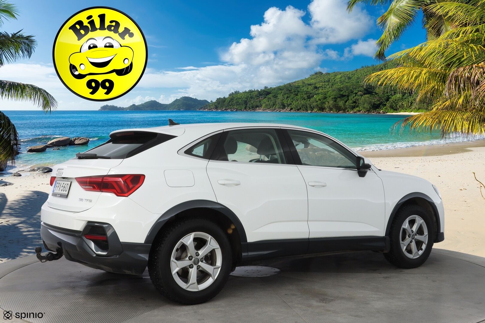 Audi Q3 2021 Sportback Business 35 TFSI 110kW MHEV S tronic * ACC / Kamera / Navi / Webasto / Koukku * - 1- Omisteinen / Suomi- auto / Merkkihuollettu / Kahdet OEM Vanteet