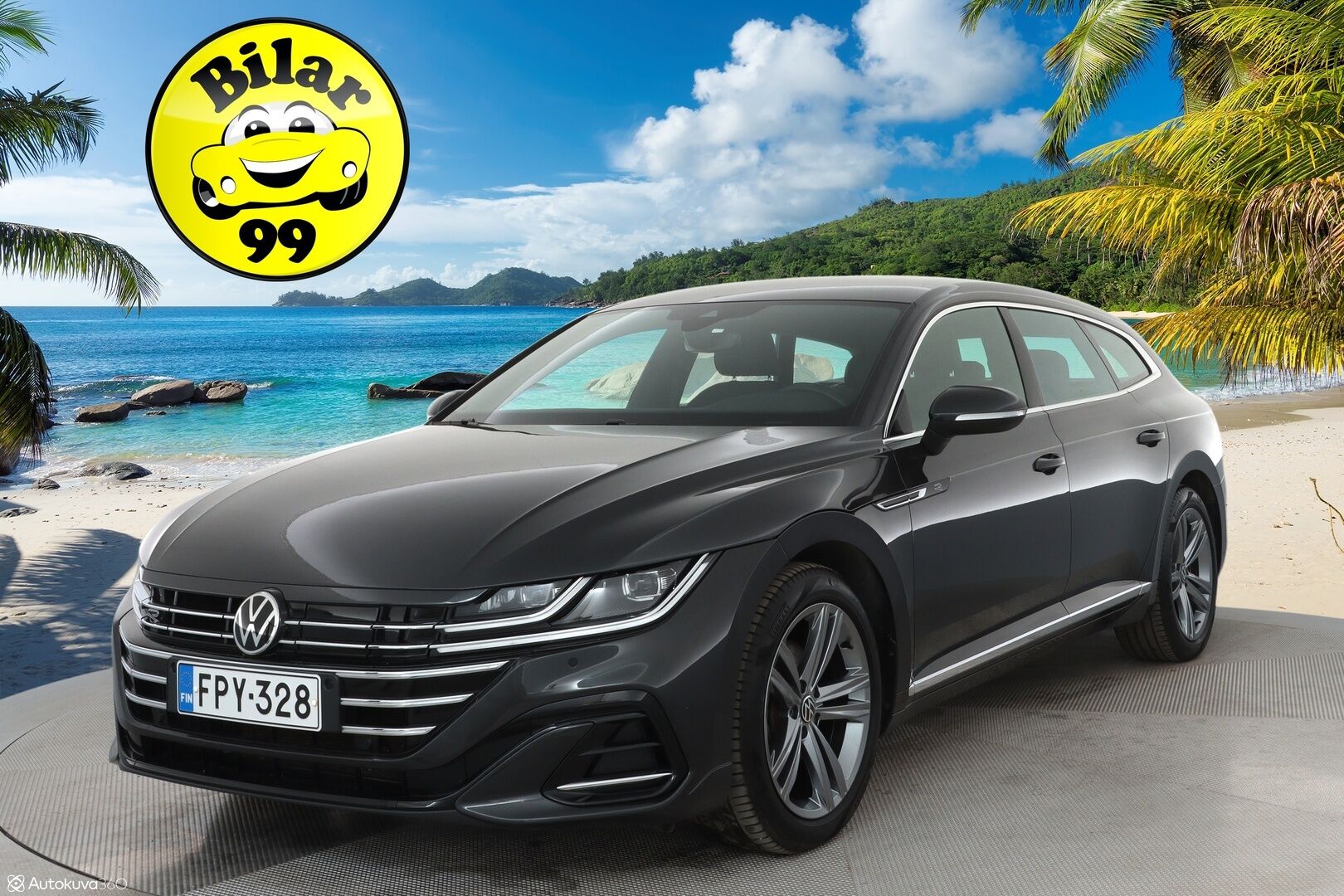 Volkswagen Arteon 2021 Shooting Brake R-Line eHybrid 160 kW DSG-autom. **1.om Suomi-auto / Webasto / Matrix-LED / Adapt.Vakkari / HUD** - 3,99 % KORKOTARJOUS TÄHÄN AUTOON - P. tutkat / Navi / Kaistavahti / KeylessGO / 2x Renkaat