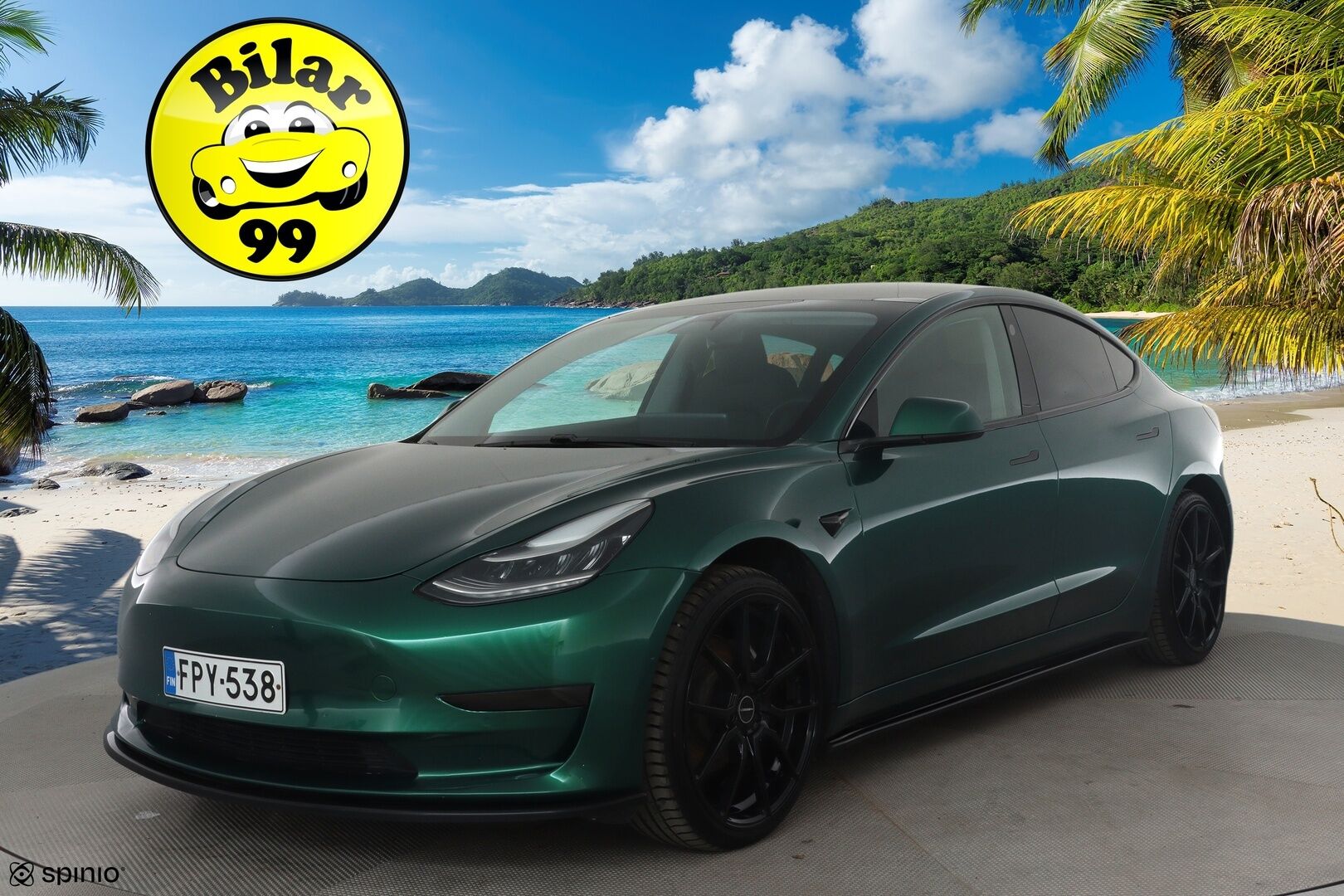 Tesla Model 3 2020 Long Range Dual Motor *Koukku / Lasikatto / ACC / LED / P.kamera / Muistipenkki / Navi / Kaistavahti / Premium Audio* - 2x Latauskaapelit / Kahdet Renkaat / Akku kuntotarkastettu SoH 92,1%