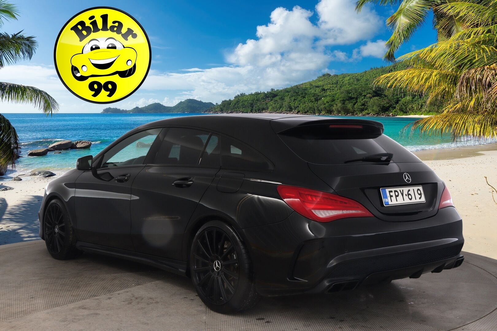 Mercedes-Benz CLA 45 AMG 2016 4Matic A Shooting Brake *Harman Kardon / Nahka Alcantara / Navigointi / Bi-Xenon* - Sportti Penkit / 2x Avain / 2x Renkaat / P-tutkat 