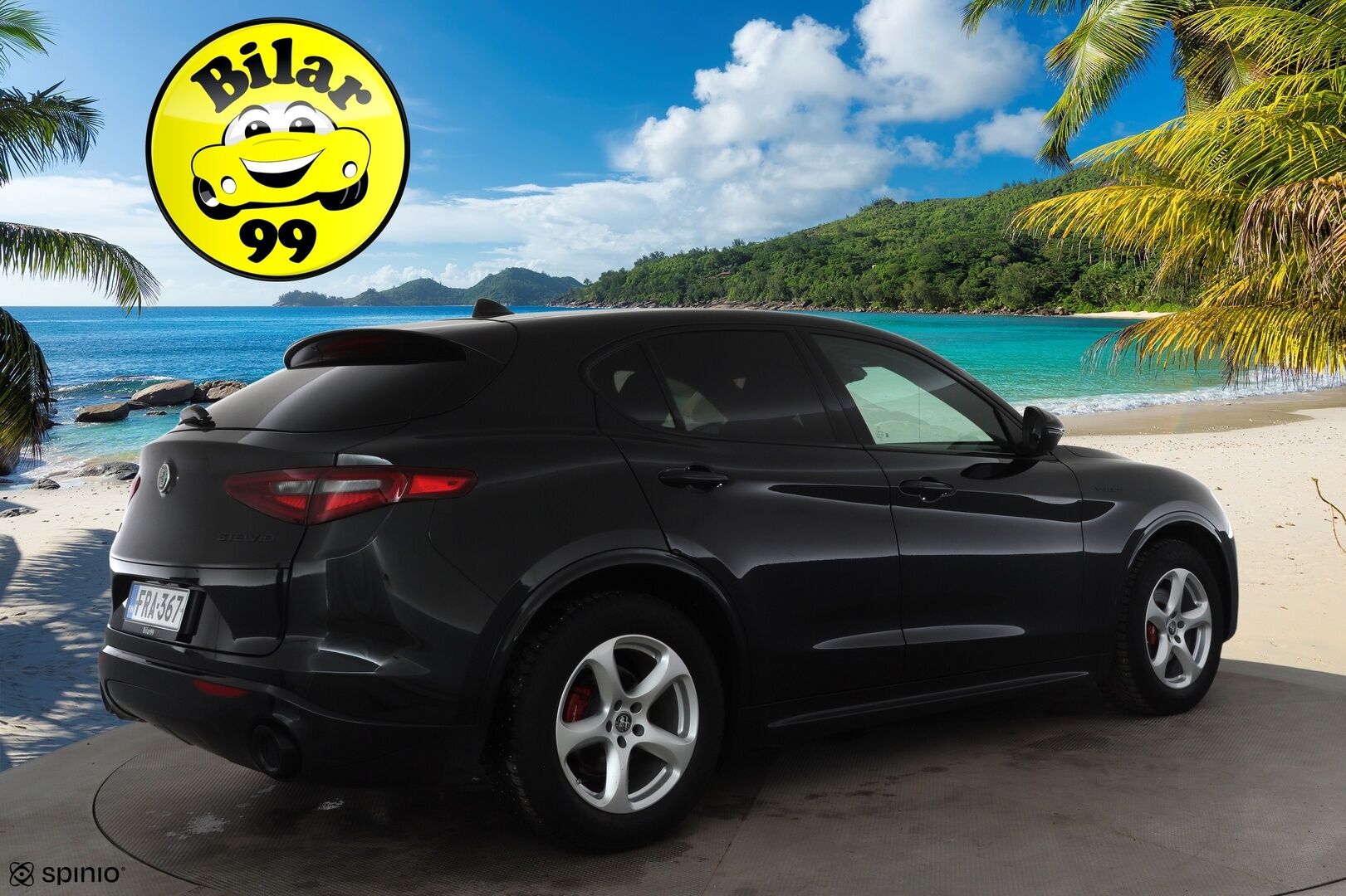 Alfa Romeo Stelvio 2022 2,2 Diesel 210hp AT8 AWD Veloce * ACC / P.kamera / Ruskeat sporttinahat / Muistipenkki / Lohko+Sisä / KeylessGo / Sähköluukku * - 1.Om Suomi-auto / Kahdet renkaat aluvanteilla