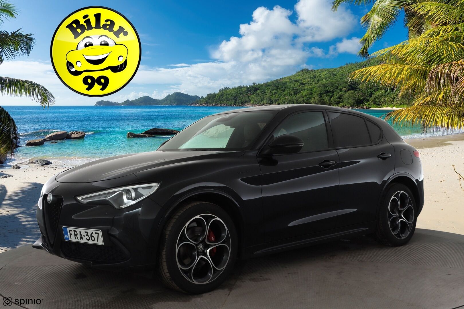 Alfa Romeo Stelvio 2022 2,2 Diesel 210hp AT8 AWD Veloce * ACC / P.kamera / Ruskeat sporttinahat / Muistipenkki / Lohko+Sisä / KeylessGo / Sähköluukku * - 1.Om Suomi-auto / Kahdet renkaat aluvanteilla