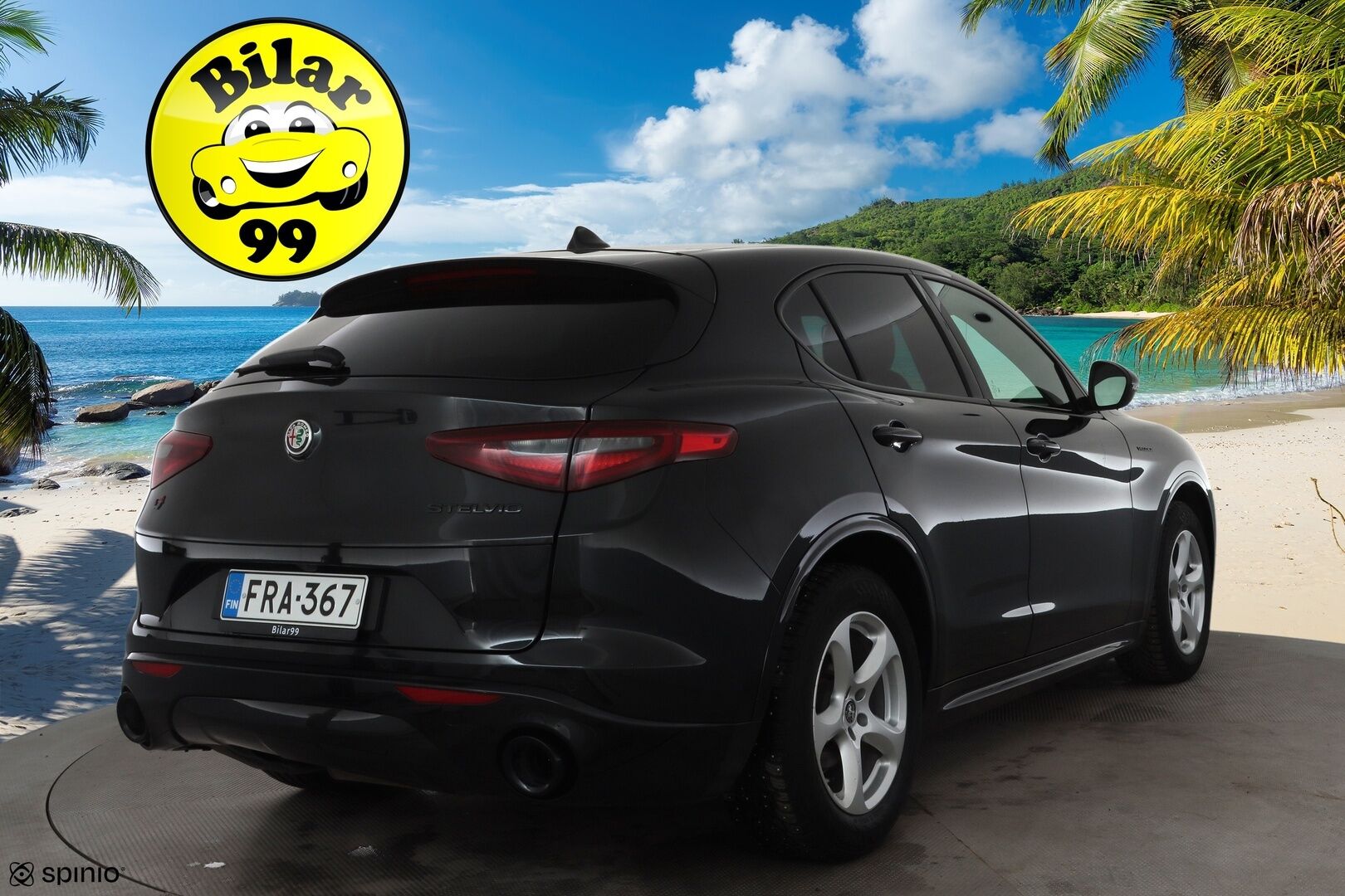 Alfa Romeo Stelvio 2022 2,2 Diesel 210hp AT8 AWD Veloce * ACC / P.kamera / Ruskeat sporttinahat / Muistipenkki / Lohko+Sisä / KeylessGo / Sähköluukku * - 1.Om Suomi-auto / Kahdet renkaat aluvanteilla
