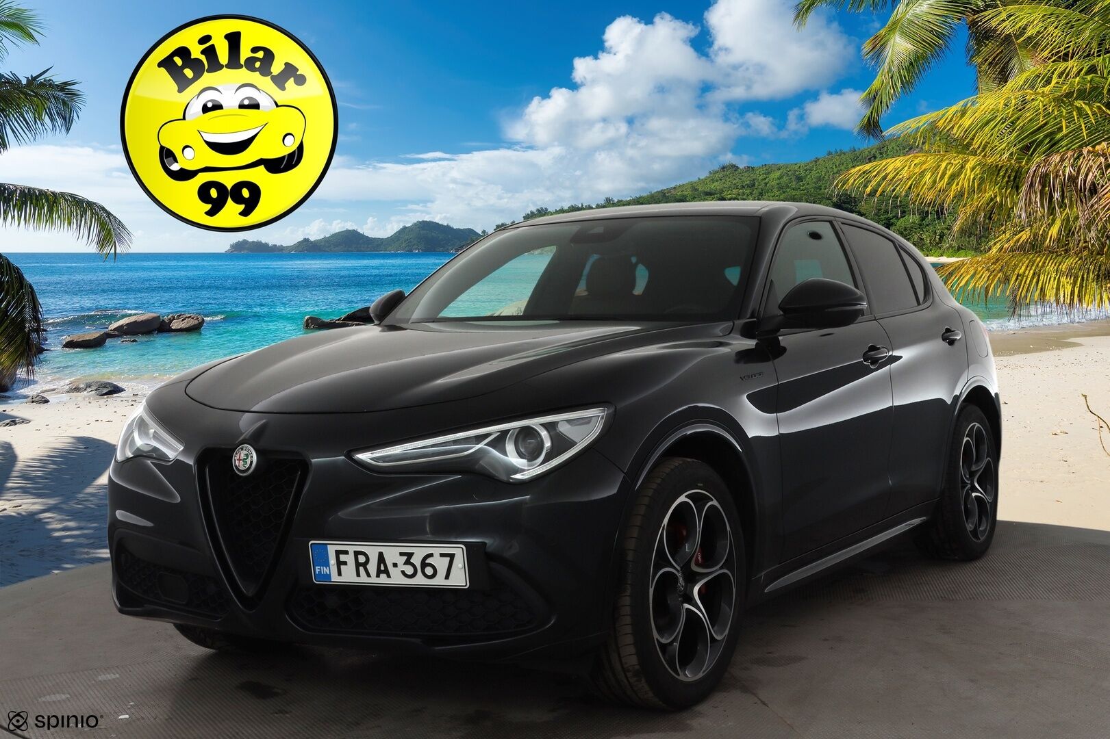 Alfa Romeo Stelvio 2022 2,2 Diesel 210hp AT8 AWD Veloce * ACC / P.kamera / Ruskeat sporttinahat / Muistipenkki / Lohko+Sisä / KeylessGo / Sähköluukku * - 1.Om Suomi-auto / Kahdet renkaat aluvanteilla