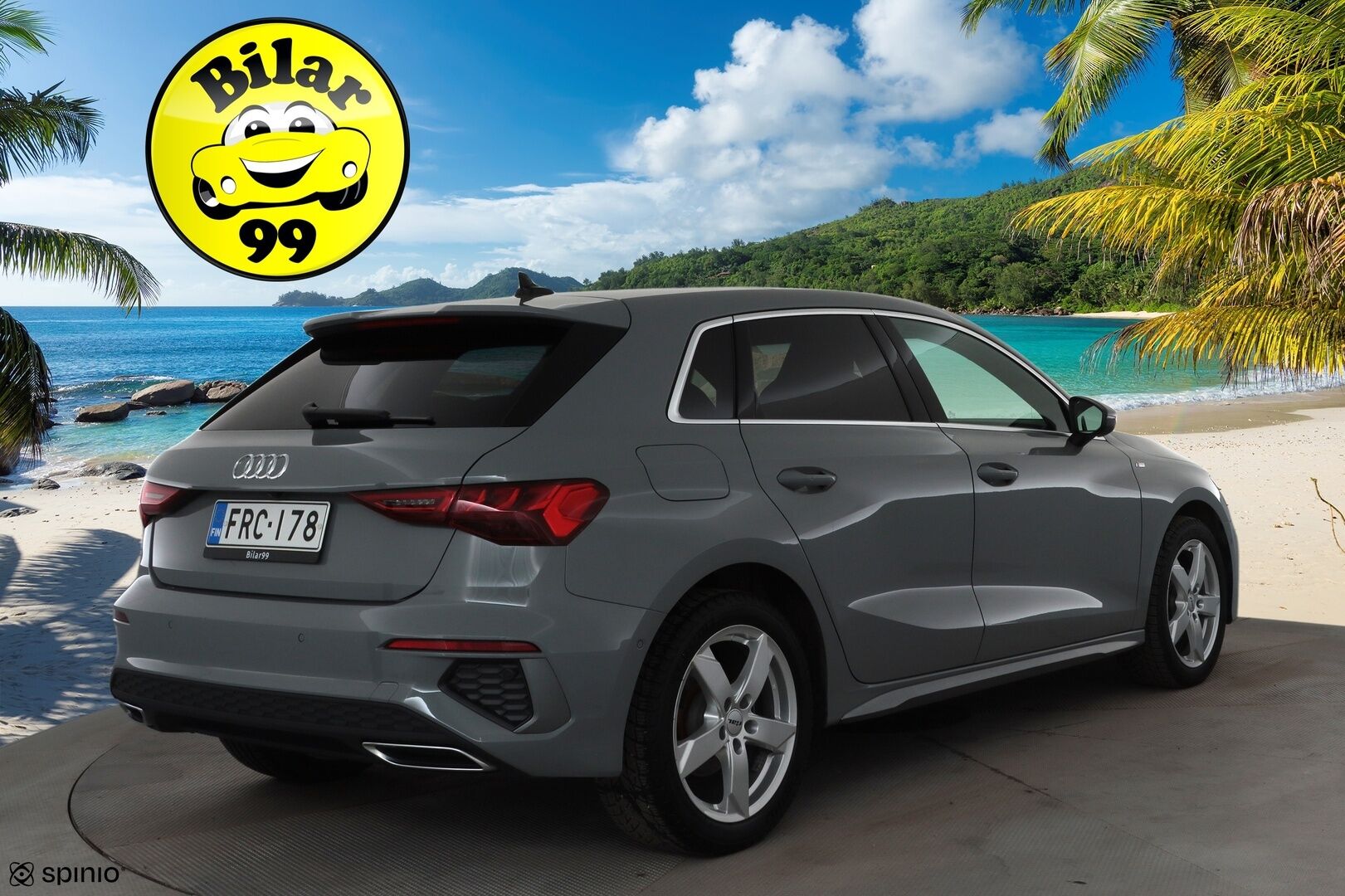 Audi A3 2021 Sportback Business S line 40 TFSI e 150kW S tronic * ACC / Muistipenkki / Panorama / P-Kamera / Nardo Grey / KeylessGo * - 1.Om Suomi-auto / Akku kuntotarkastettu / Kahdet renkaat aluvanteilla / Hyvät varusteet