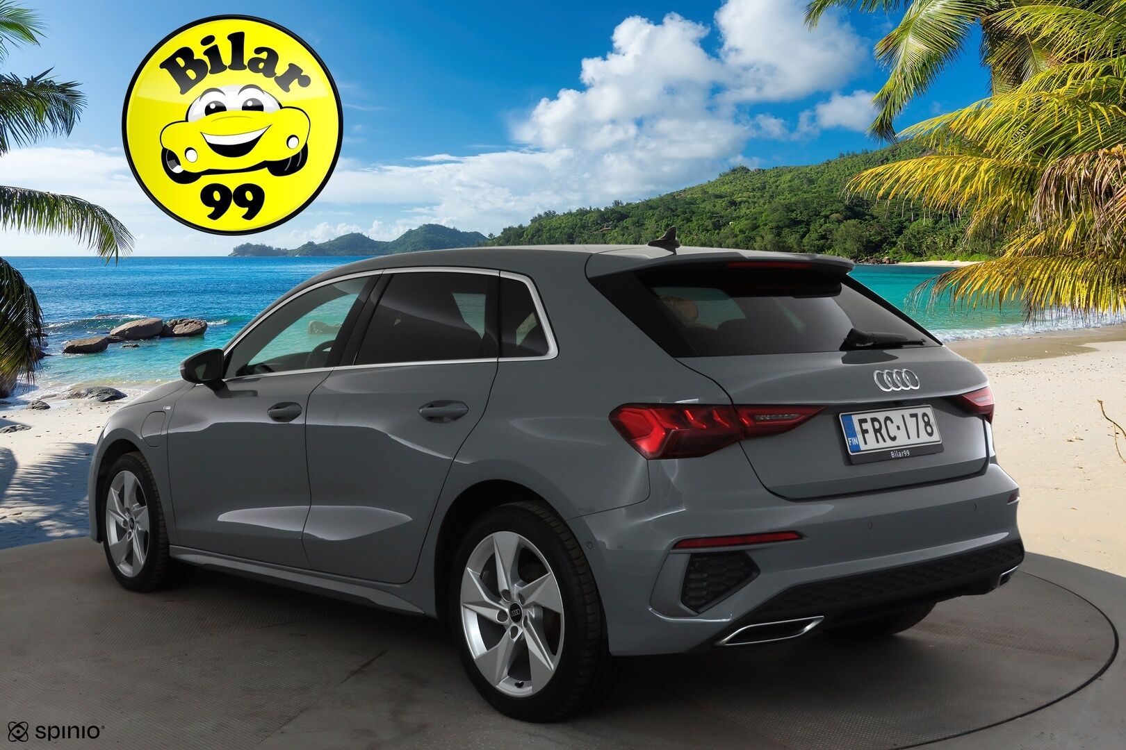 Audi A3 2021 Sportback Business S line 40 TFSI e 150kW S tronic * ACC / Muistipenkki / Panorama / P-Kamera / Nardo Grey / KeylessGo * - 1.Om Suomi-auto / Akku kuntotarkastettu / Kahdet renkaat aluvanteilla / Hyvät varusteet