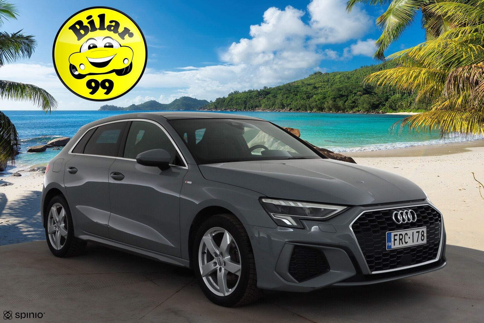 Audi A3 2021 Sportback Business S line 40 TFSI e 150kW S tronic * ACC / Muistipenkki / Panorama / P-Kamera / Nardo Grey / KeylessGo * - 1.Om Suomi-auto / Akku kuntotarkastettu / Kahdet renkaat aluvanteilla / Hyvät varusteet