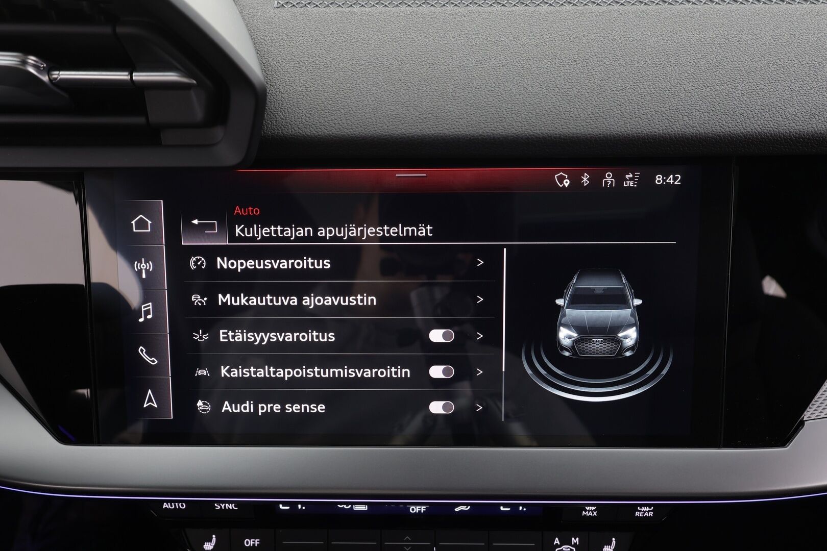 Audi A3 2021 Sportback Business S line 40 TFSI e 150kW S tronic * ACC / Muistipenkki / Panorama / P-Kamera / Nardo Grey / KeylessGo * - 1.Om Suomi-auto / Akku kuntotarkastettu / Kahdet renkaat aluvanteilla / Hyvät varusteet - HULLUT AVAJAISHULINAT KORKOTARJOUS 3,29 %