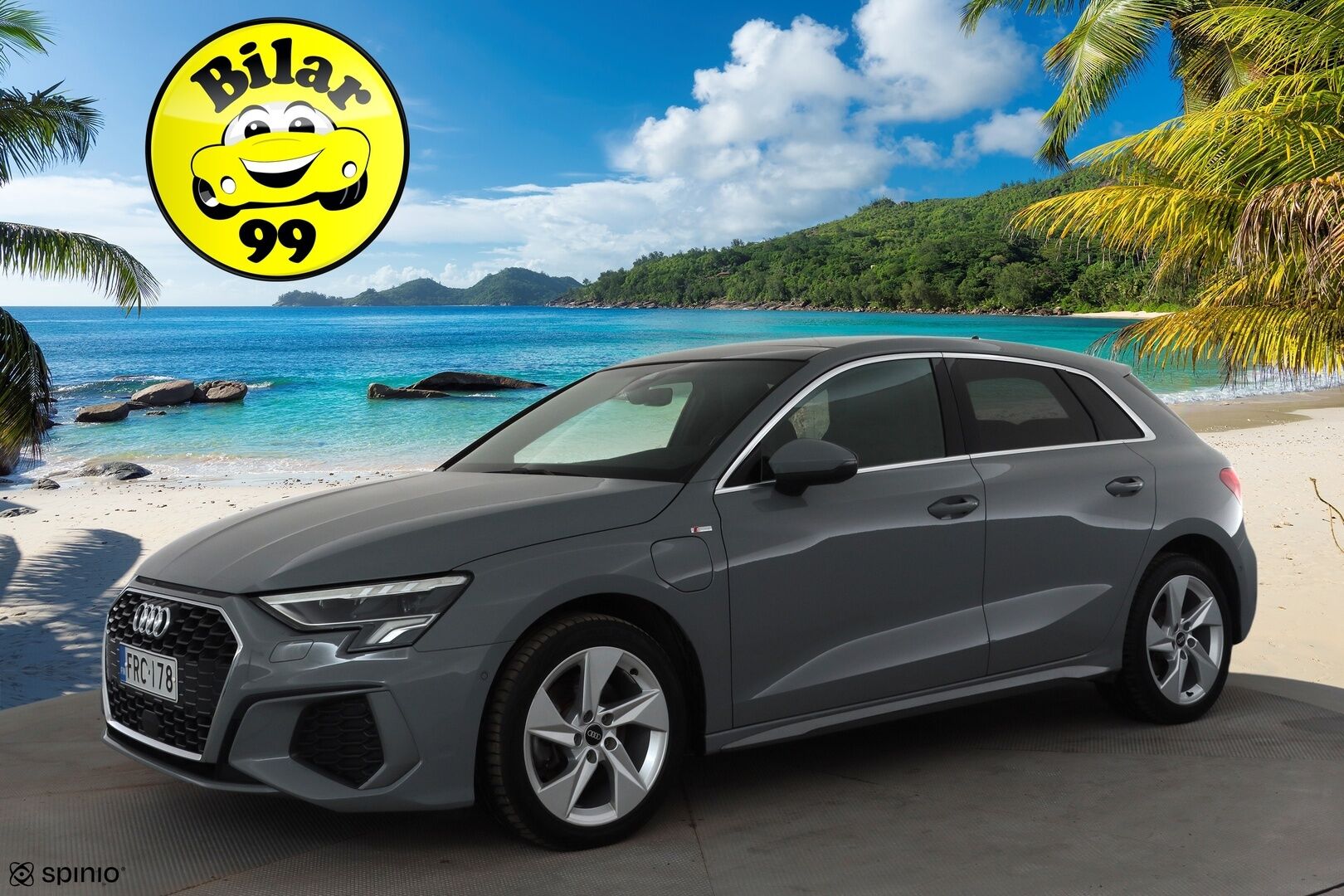 Audi A3 2021 Sportback Business S line 40 TFSI e 150kW S tronic * ACC / Muistipenkki / Panorama / P-Kamera / Nardo Grey / KeylessGo * - 1.Om Suomi-auto / Akku kuntotarkastettu / Kahdet renkaat aluvanteilla / Hyvät varusteet