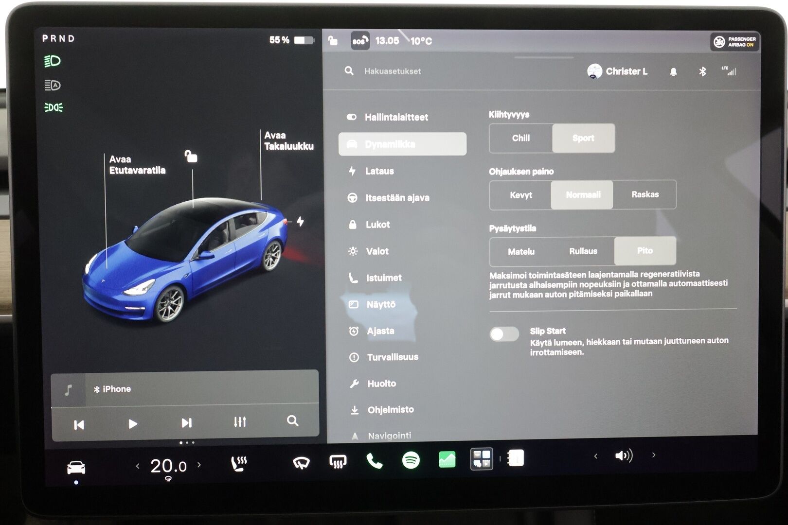Tesla Model 3 2021 Long Range * Lasikatto / ILP / Premium Audio / Self-Driving / Matrix LED / P.Kamera / Nahat / Acceleration Boost * - 1.Om Suomi-auto / Kahdet renkaat aluvanteilla