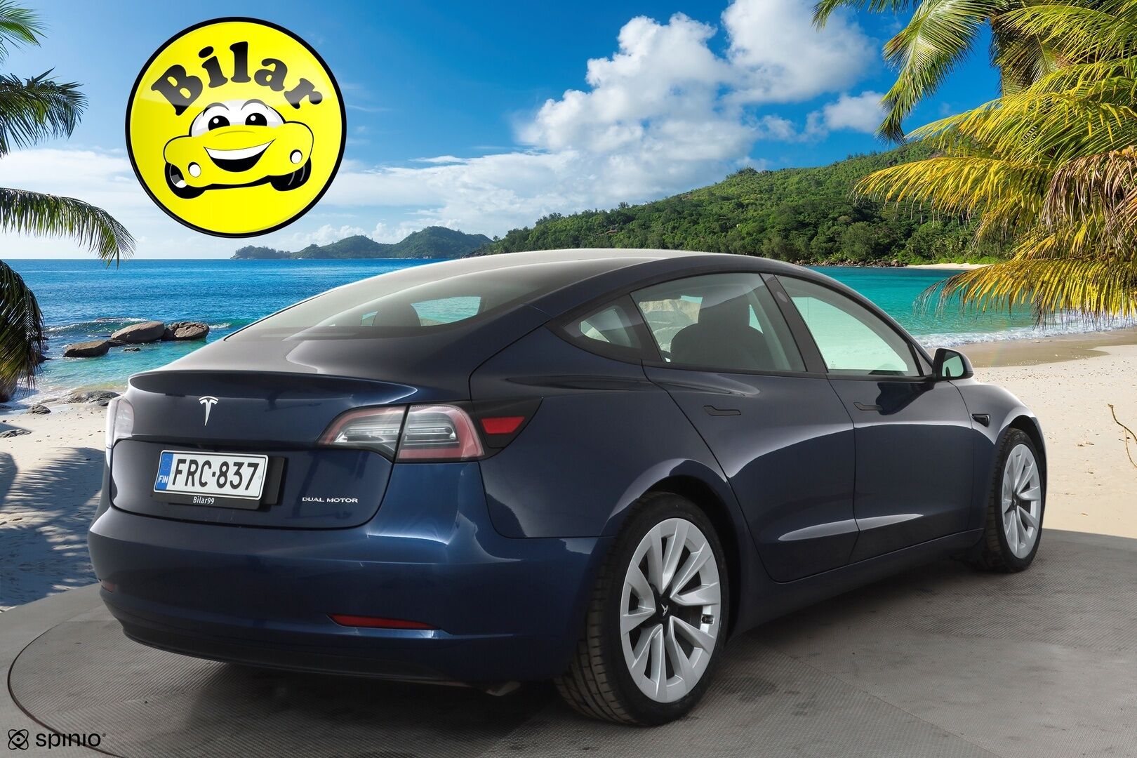 Tesla Model 3 2021 Long Range * Lasikatto / ILP / Premium Audio / Self-Driving / Matrix LED / P.Kamera / Nahat / Acceleration Boost * - 1.Om Suomi-auto / Kahdet renkaat aluvanteilla