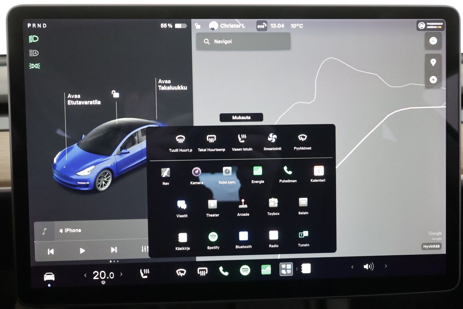 Tesla Model 3 2021 Long Range * Lasikatto / ILP / Premium Audio / Self-Driving / Matrix LED / P.Kamera / Nahat / Acceleration Boost * - 1.Om Suomi-auto / Kahdet renkaat aluvanteilla