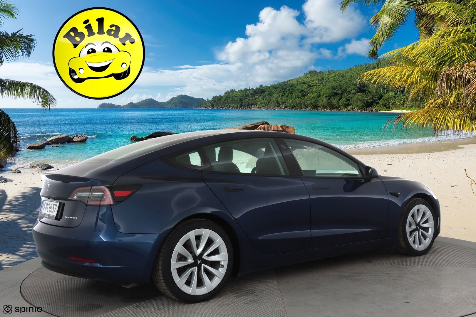 Tesla Model 3 2021 Long Range * Lasikatto / ILP / Premium Audio / Self-Driving / Matrix LED / P.Kamera / Nahat / Acceleration Boost * - 1.Om Suomi-auto / Kahdet renkaat aluvanteilla