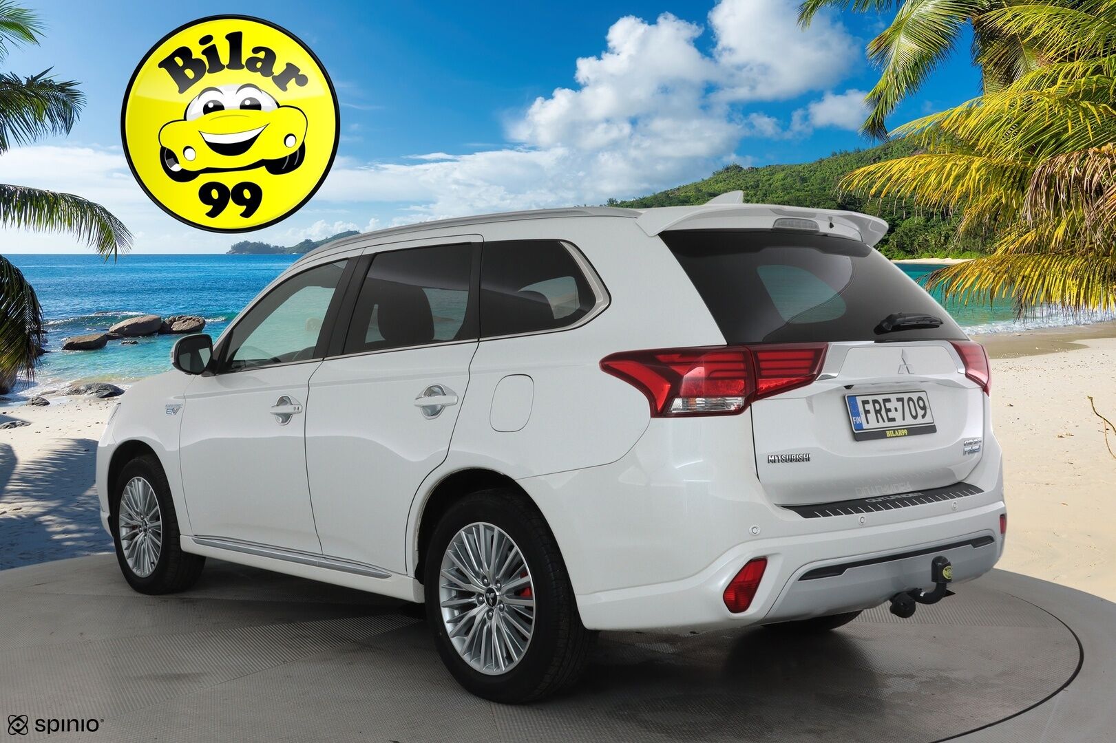 Mitsubishi Outlander PHEV 2019 Business X 4WD 5P * 360-Kamera / Vetokoukku / Tikattu Nahkasisusta / LED / Ratinlämmitys * - Merkkihuollettu / Kahdet renkaat aluvanteilla