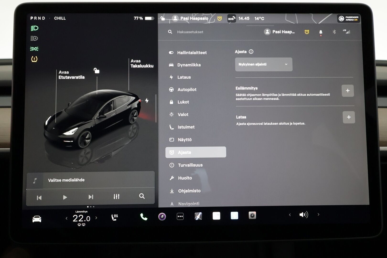 Tesla Model 3 2023 Long Range - | ILP | Koukku | Lasikatto | ACC | Matrix-LED | P.Kamera | Muistipenkki | Premium Audio | Navi | Kaistavahti | Keyless | 1-om Suomi-auto | 2x Latauskaapelit | Kahdet renkaat |