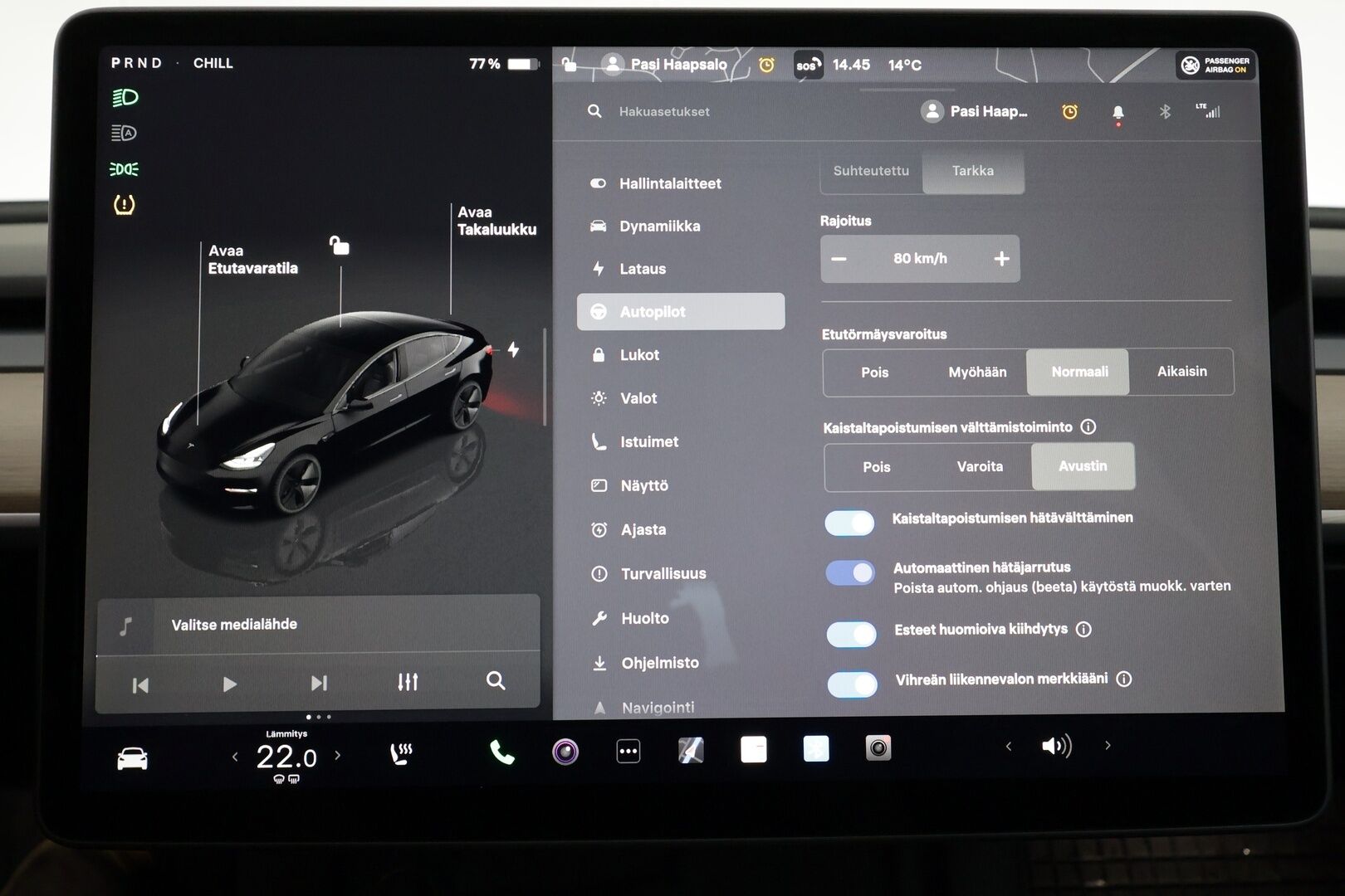Tesla Model 3 2023 Long Range - | ILP | Koukku | Lasikatto | ACC | Matrix-LED | P.Kamera | Muistipenkki | Premium Audio | Navi | Kaistavahti | Keyless | 1-om Suomi-auto | 2x Latauskaapelit | Kahdet renkaat |