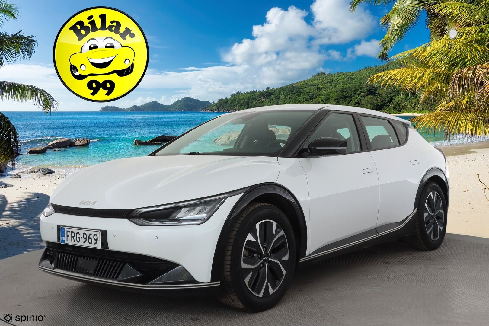 Kia EV6 2023 AWD 58 kWh 235 hv * ACC / Koukku / ILP / P.Kamera / Muistipenkki / Navi / LED / Keyless / Sähköluukku * - 1.Om Suomi-auto / Kahdet renkaat aluvanteilla / Merkkihuollettu - HULLUT AVAJAISHULINAT KORKOTARJOUS 3,29 %