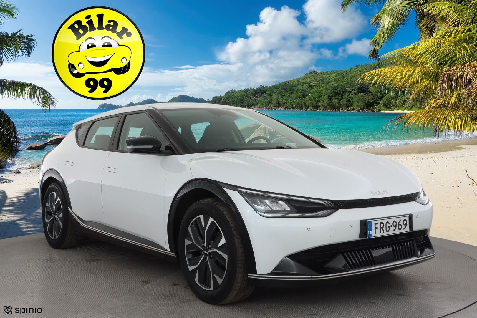 Kia EV6 2023 AWD 58 kWh 235 hv * ACC / Koukku / ILP / P.Kamera / Muistipenkki / Navi / LED / Keyless / Sähköluukku * - 1.Om Suomi-auto / Kahdet renkaat aluvanteilla / Merkkihuollettu - HULLUT AVAJAISHULINAT KORKOTARJOUS 3,29 %