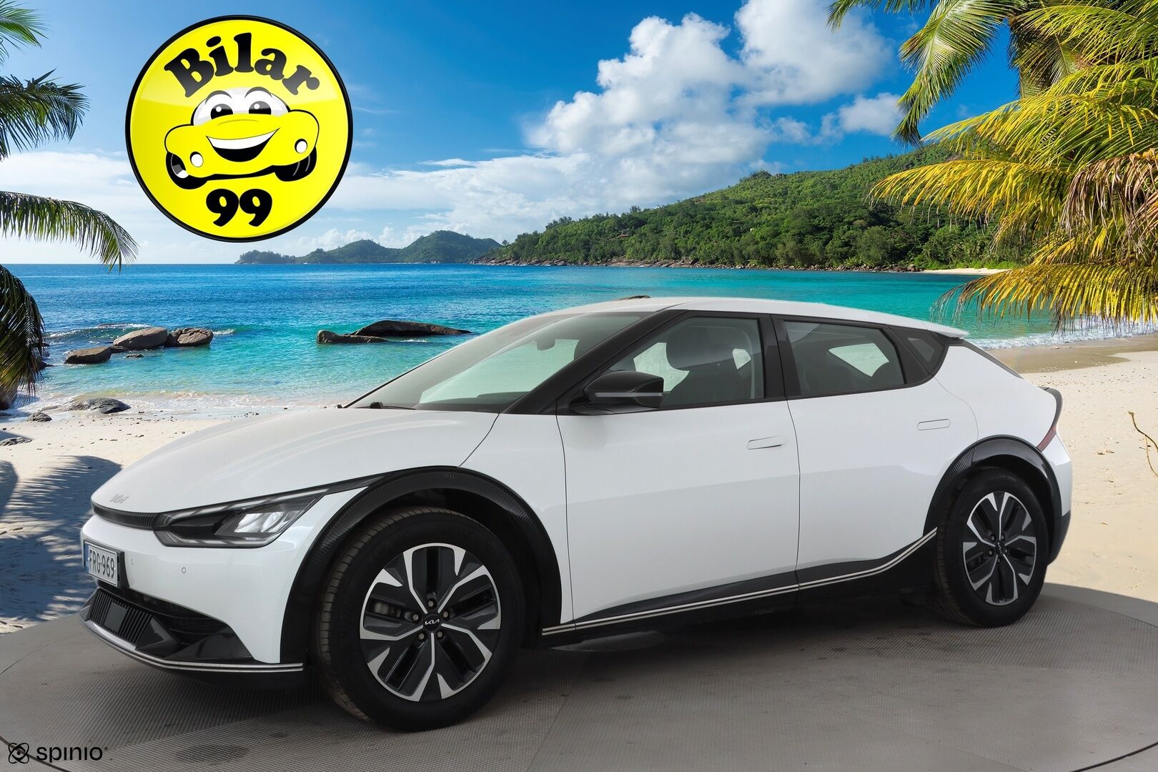 Kia EV6 2023 AWD 58 kWh 235 hv * ACC / Koukku / ILP / P.Kamera / Muistipenkki / Navi / LED / Keyless / Sähköluukku * - 1.Om Suomi-auto / Kahdet renkaat aluvanteilla / Merkkihuollettu - HULLUT AVAJAISHULINAT KORKOTARJOUS 3,29 %