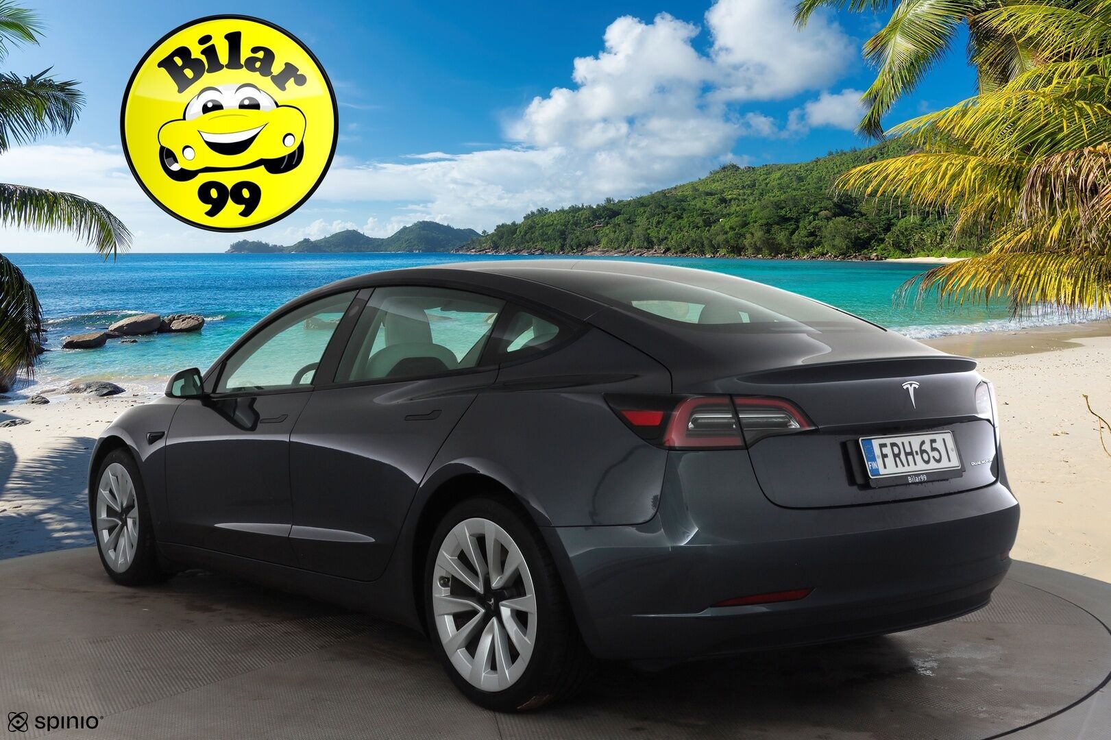 Tesla Model 3 2023 Long Range * Koukku / ILP / ACC / Matrix-LED / P.kamera / Muistipenkki / Premium Audio / Navi / Kaistavahti / Keyless * - Akku kuntotarkastettu / Suomi-auto / 2x Latauskaapelit / Kahdet renkaat