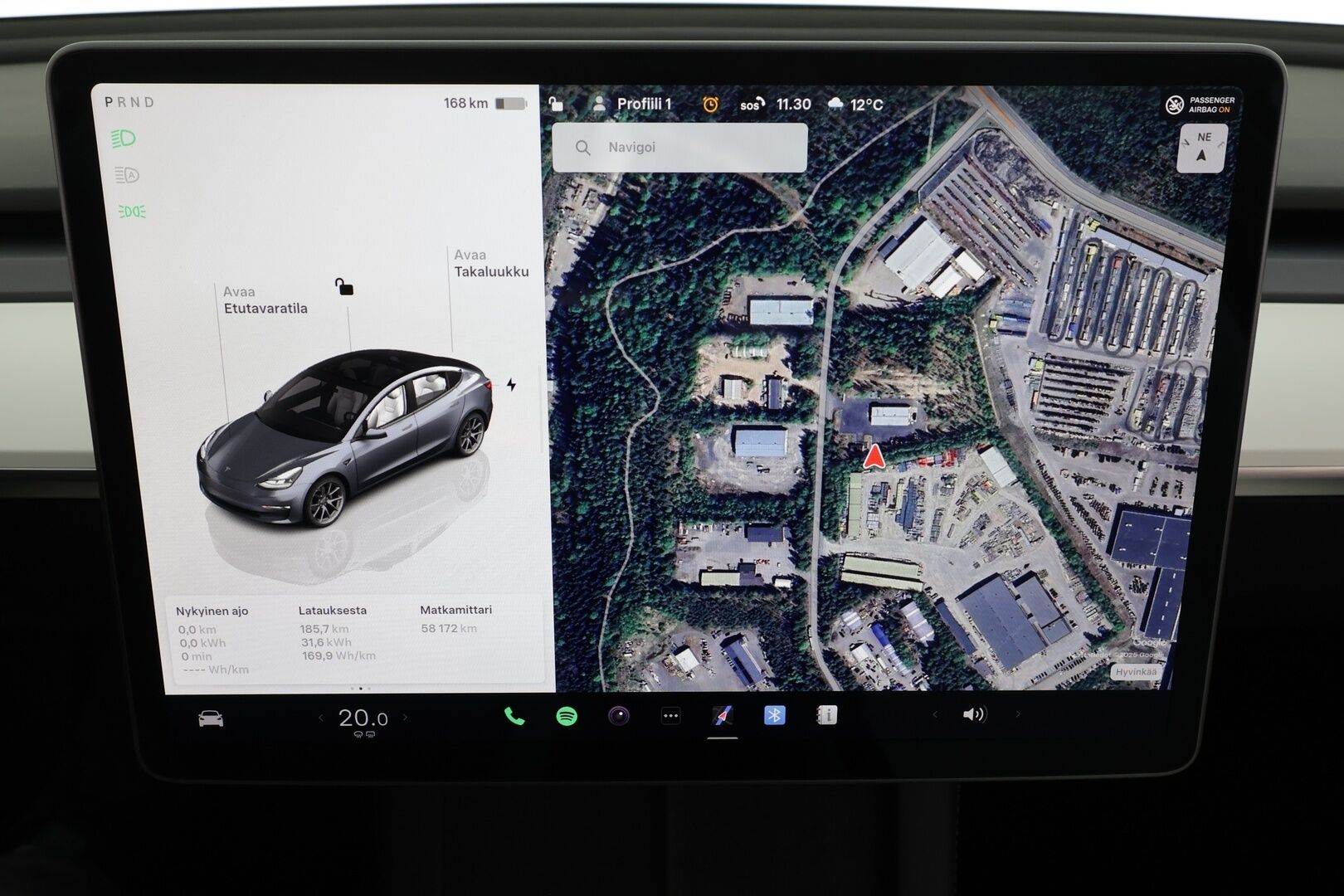 Tesla Model 3 2023 Long Range * Koukku / ILP / ACC / Matrix-LED / P.kamera / Muistipenkki / Premium Audio / Navi / Kaistavahti / Keyless * - Akku kuntotarkastettu / Suomi-auto / 2x Latauskaapelit / Kahdet renkaat