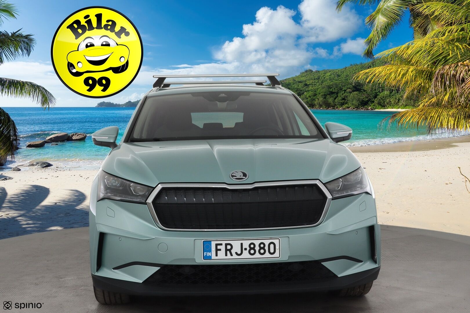 Skoda Enyaq 2023 80x 4x4 iV * ACC / ILP / Matrix LED / P.Kamera / Puolinahat / Ratinlämmitin / Navi / Keyless / Sähköluukku * - 1.Om Suomi-auto / Kahdet renkaat aluvanteilla / Merkkihuollettu - HULLUT AVAJAISHULINAT KORKOTARJOUS 3,29 %