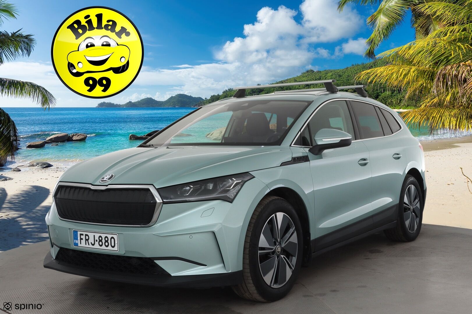 Skoda Enyaq 2023 80x 4x4 iV * ACC / ILP / Matrix LED / P.Kamera / Puolinahat / Ratinlämmitin / Navi / Keyless / Sähköluukku * - 1.Om Suomi-auto / Kahdet renkaat aluvanteilla / Merkkihuollettu - HULLUT AVAJAISHULINAT KORKOTARJOUS 3,29 %