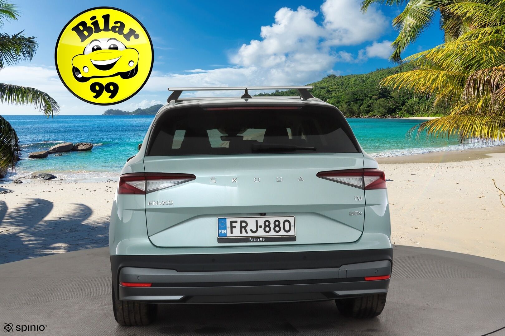 Skoda Enyaq 2023 80x 4x4 iV * ACC / ILP / Matrix LED / P.Kamera / Puolinahat / Ratinlämmitin / Navi / Keyless / Sähköluukku * - 1.Om Suomi-auto / Kahdet renkaat aluvanteilla / Merkkihuollettu - HULLUT AVAJAISHULINAT KORKOTARJOUS 3,29 %